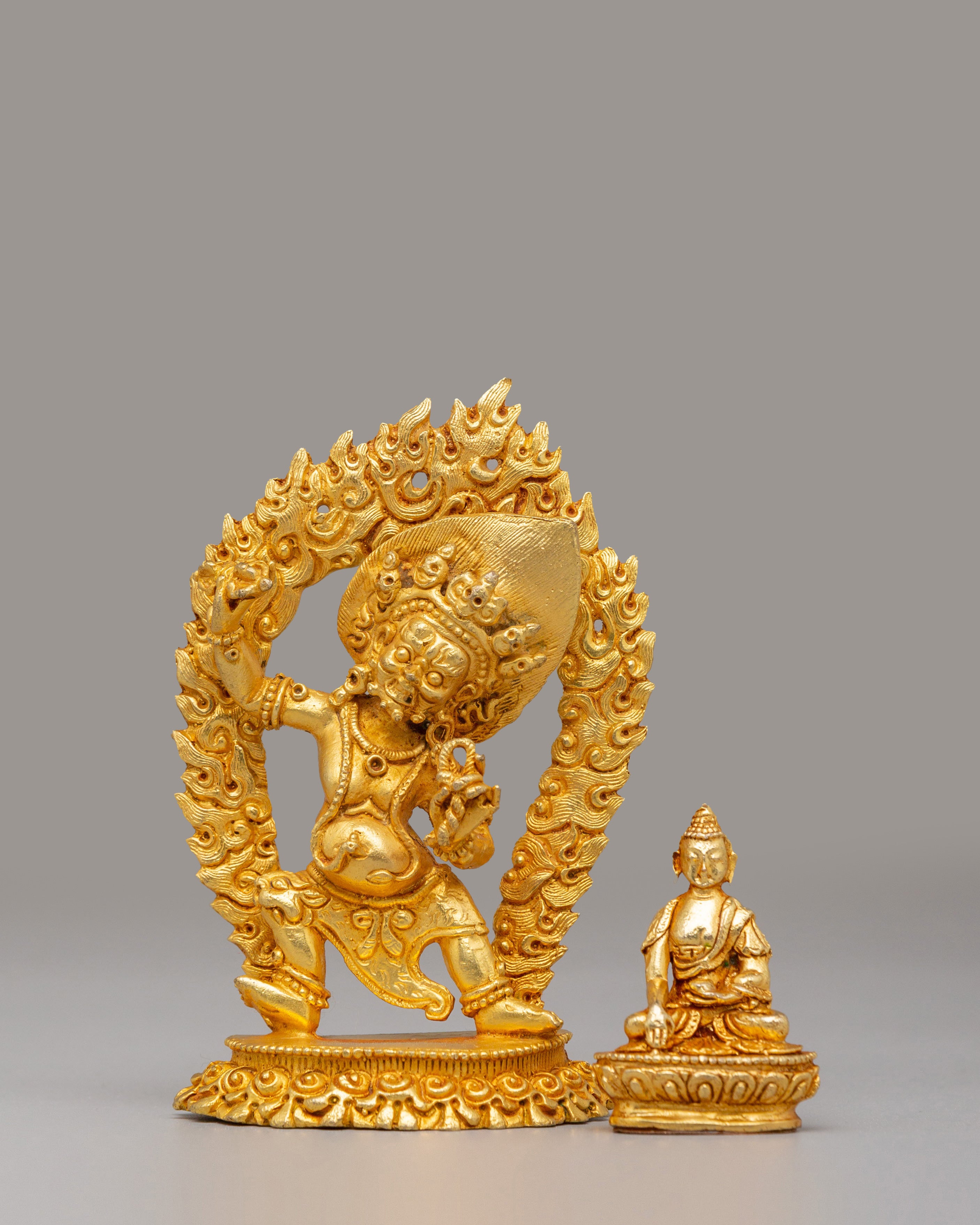 Traditional Vajrapani Altar Statue | Buddhist Protector Deity