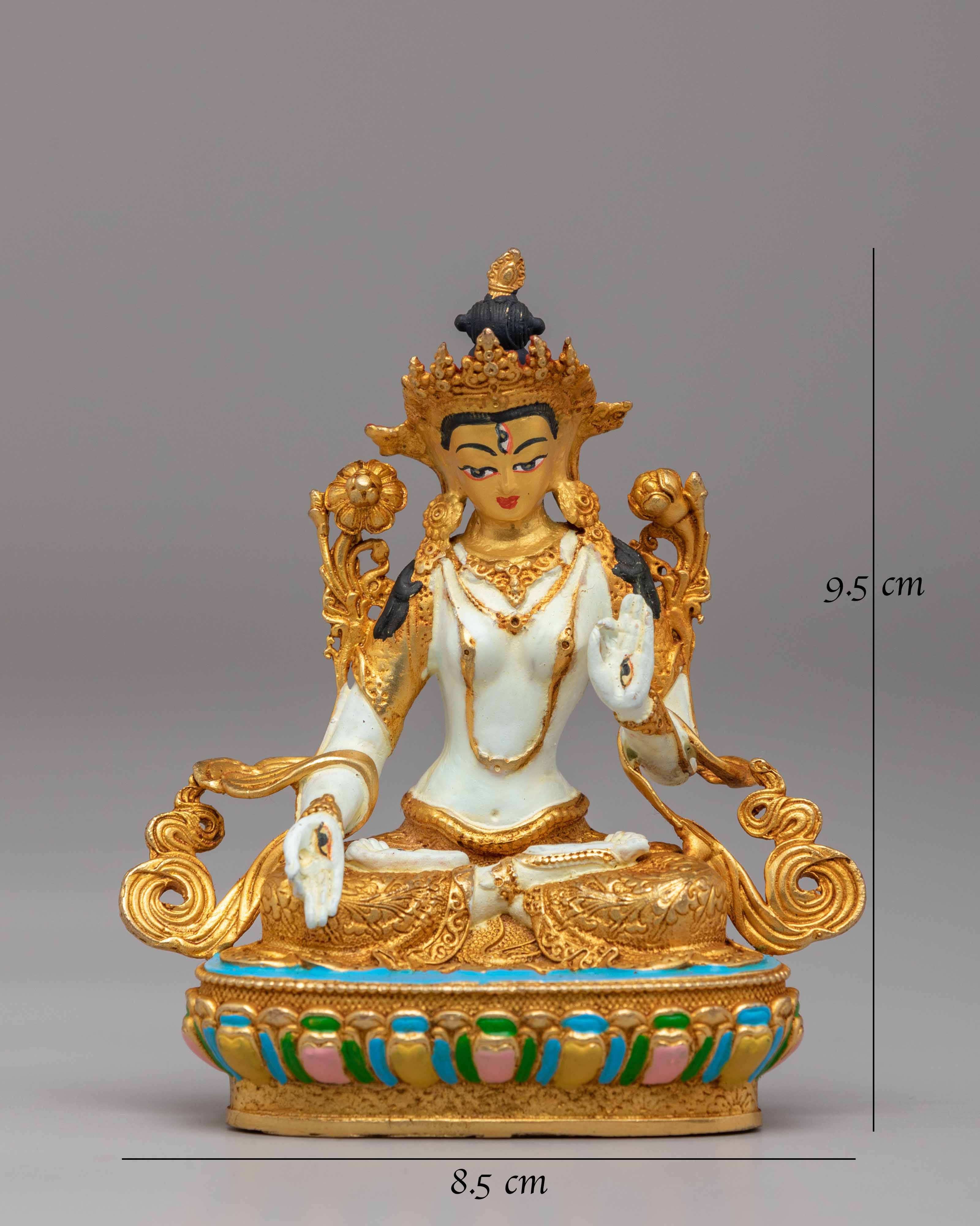 Buddhist White Tara Statue | Sita Tara Buddhist Goddess Decor