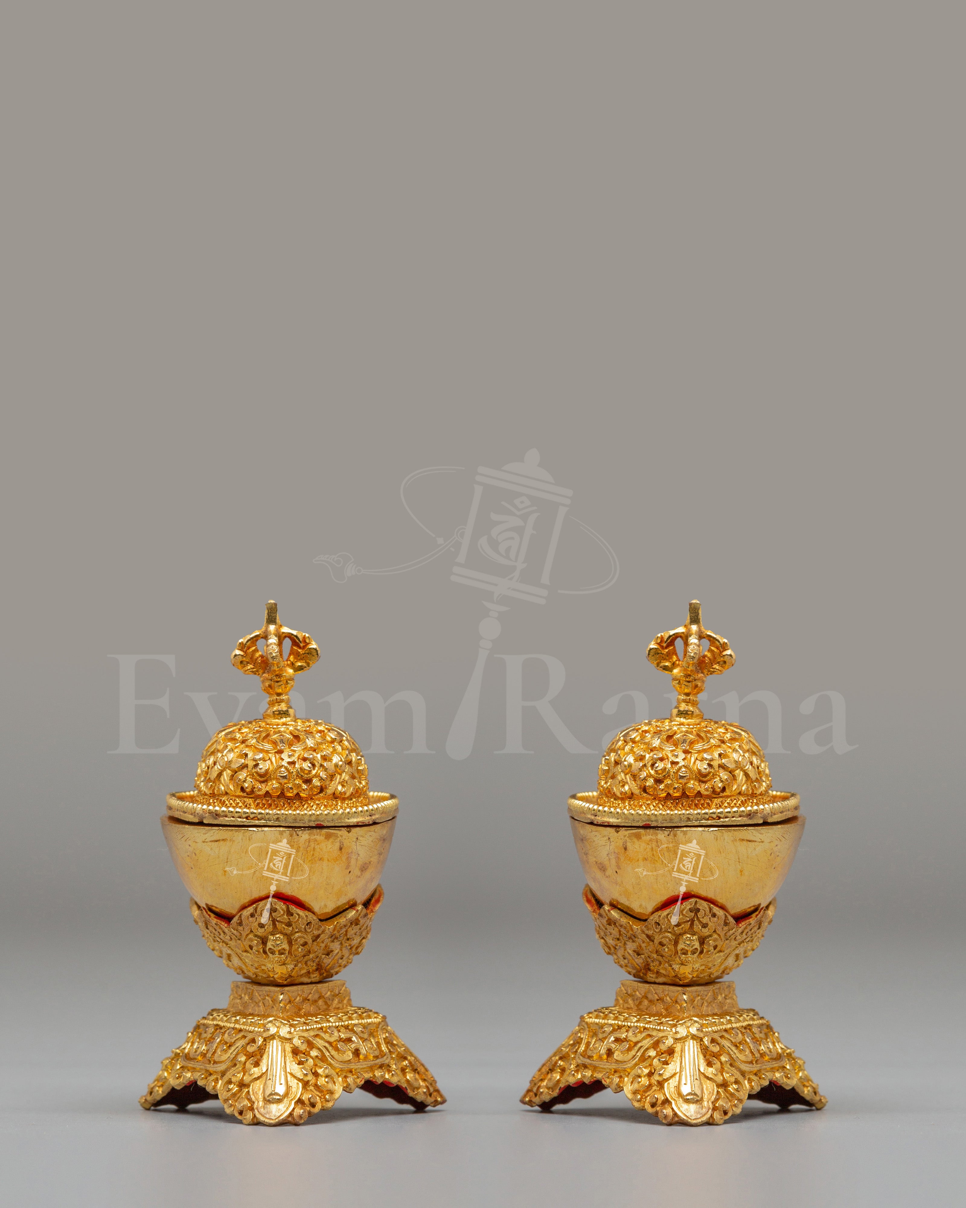 Buddhist Tantric Kapala Set Vessel 