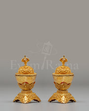 Buddhist Tantric Kapala Set Vessel 