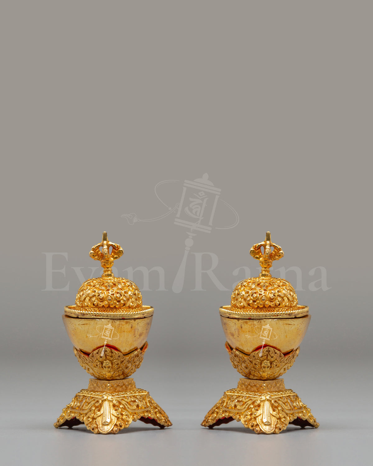 Buddhist Tantric Kapala Set Vessel 