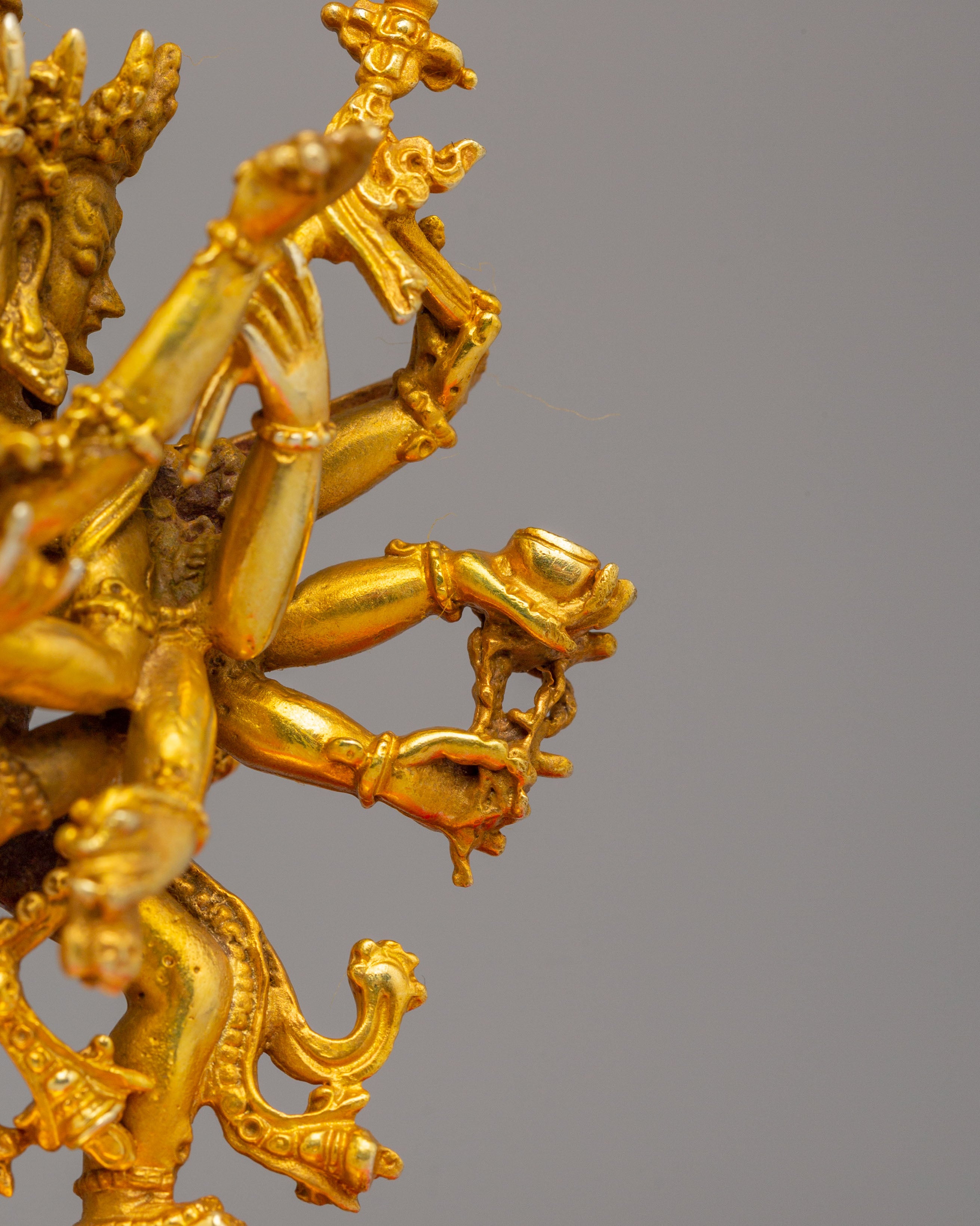 Tibetan Chakrasamvara with Consort Statue | Handmade Himalayan Art