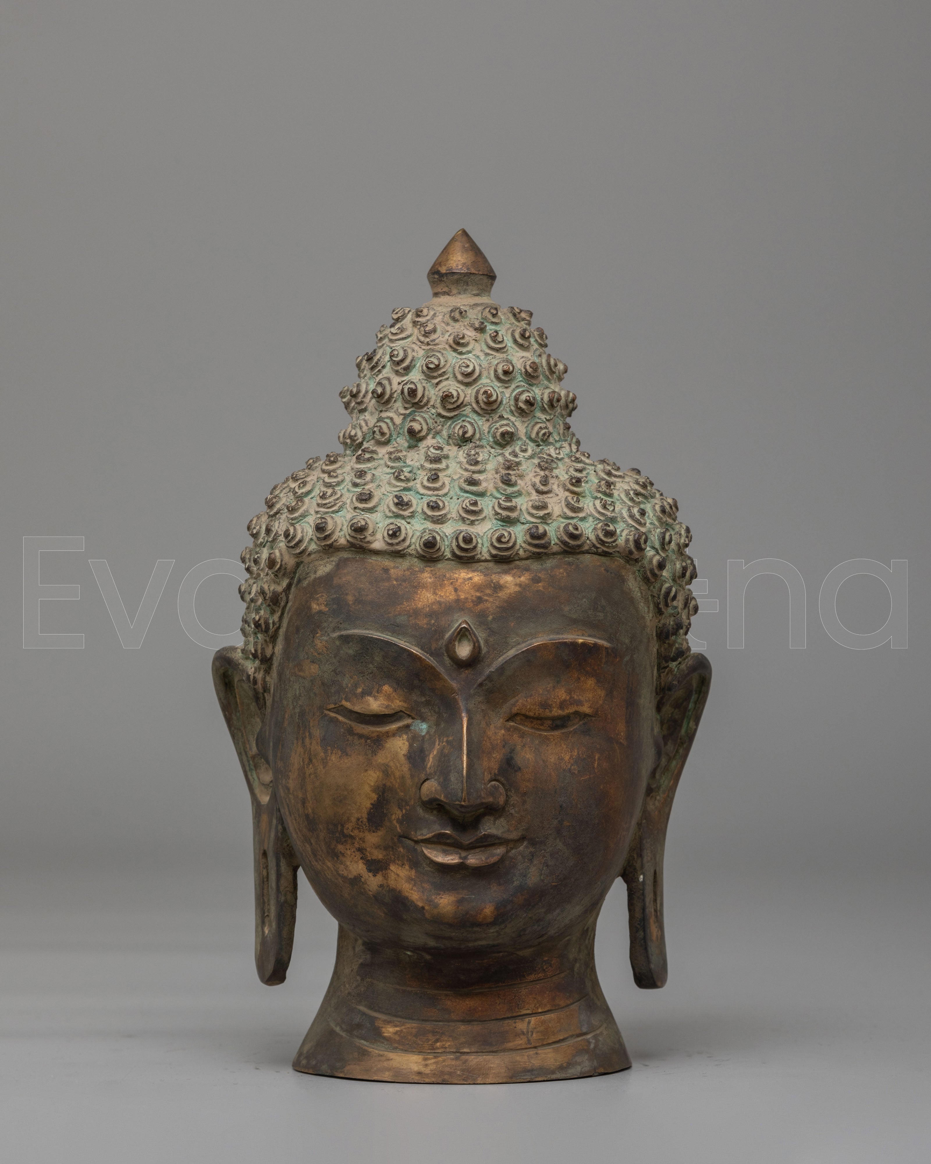 Buddha Head for Spiritual Decor 