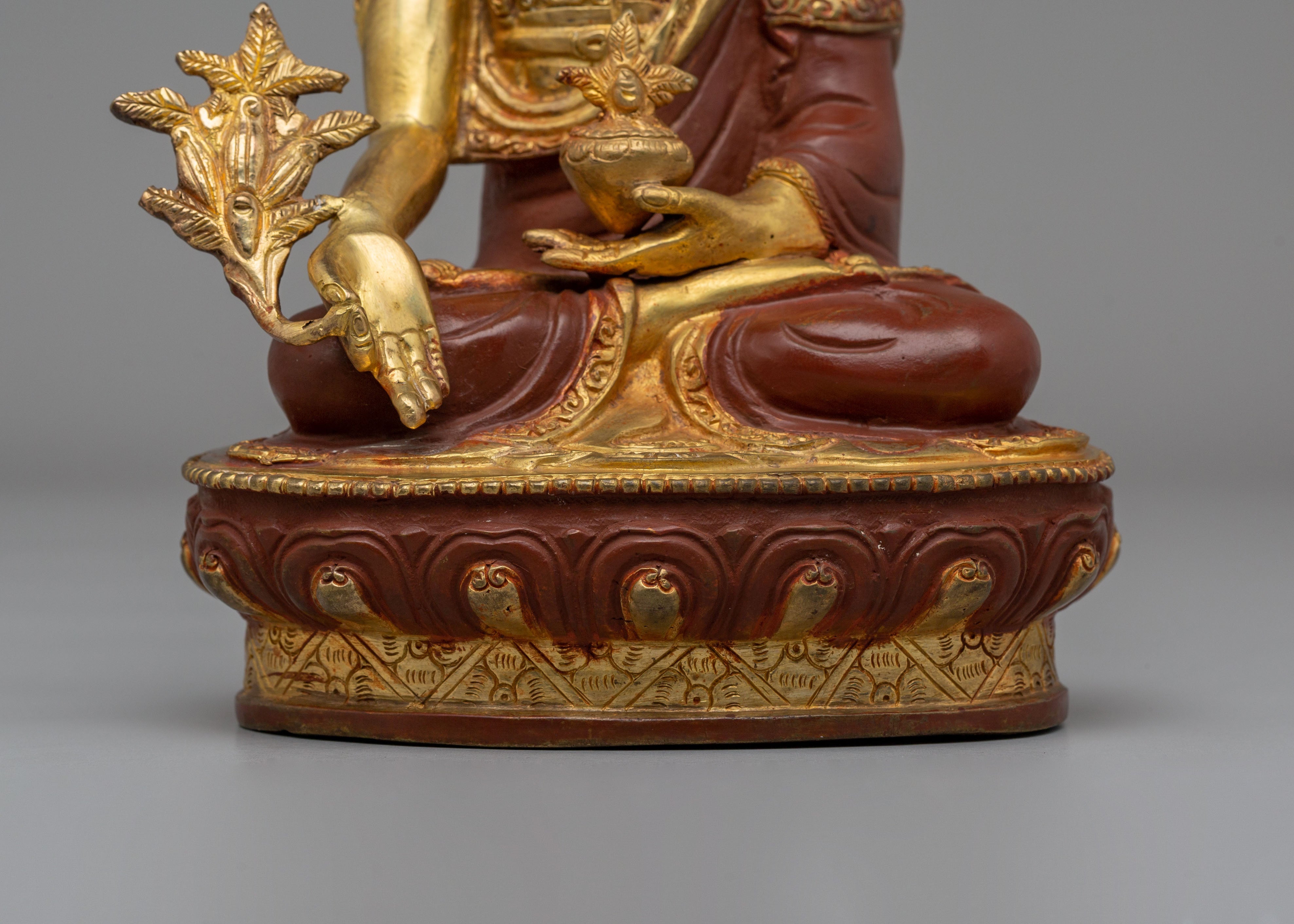 Medicine Buddha Healing Deity Statue | Tibetan Artwork