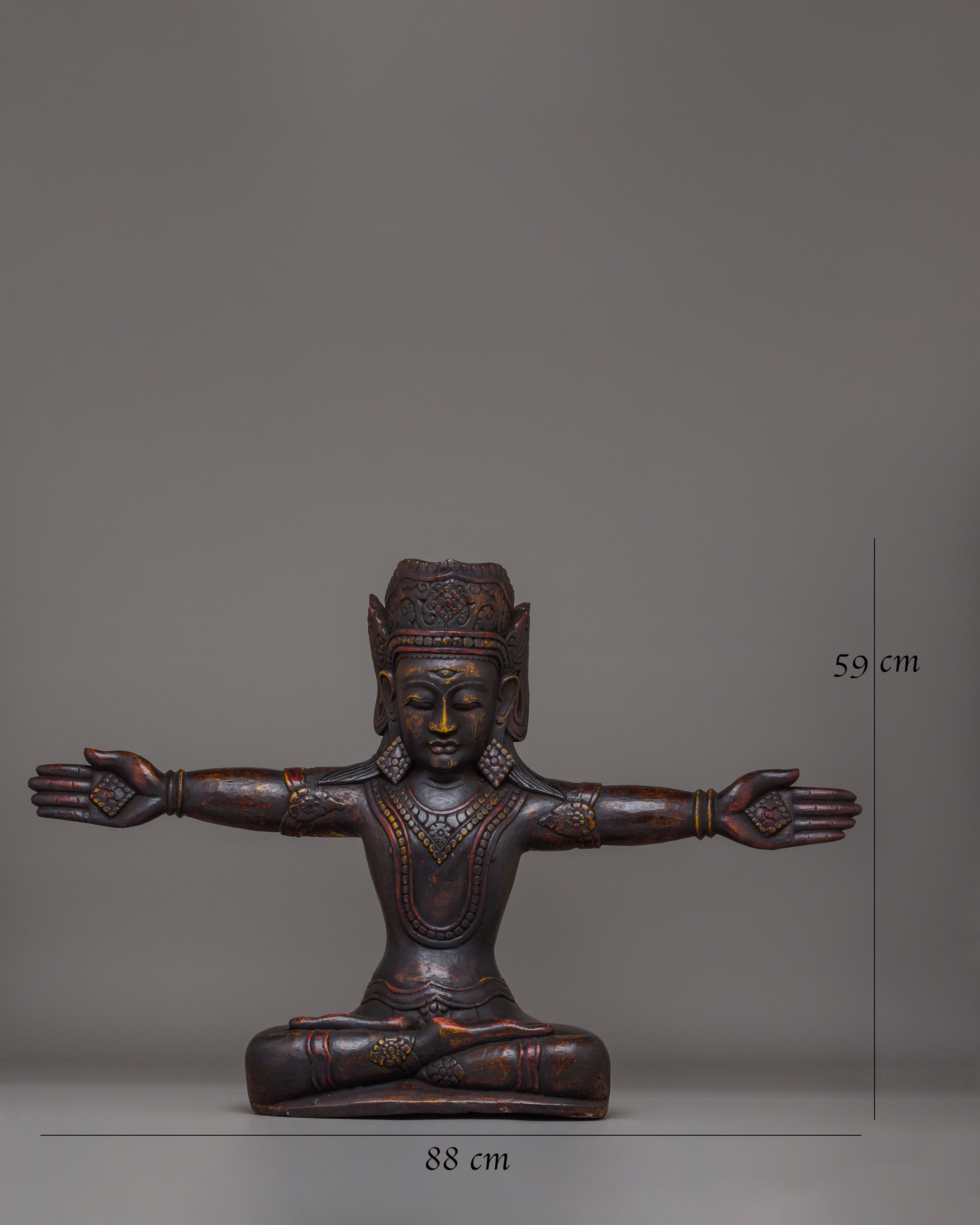 Handcrafted Lord Indra Statue | Traditional Indian Artwork