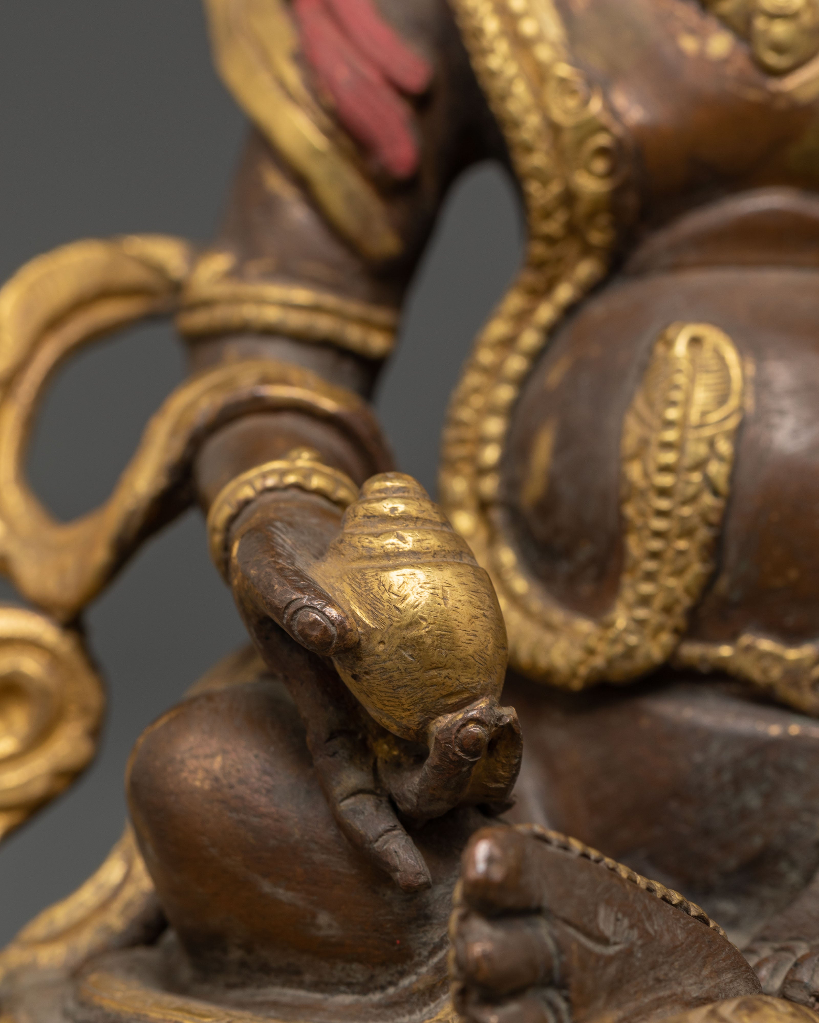 Spiritual Dzambhala Deity Statue | Wealth Deity Sculpture