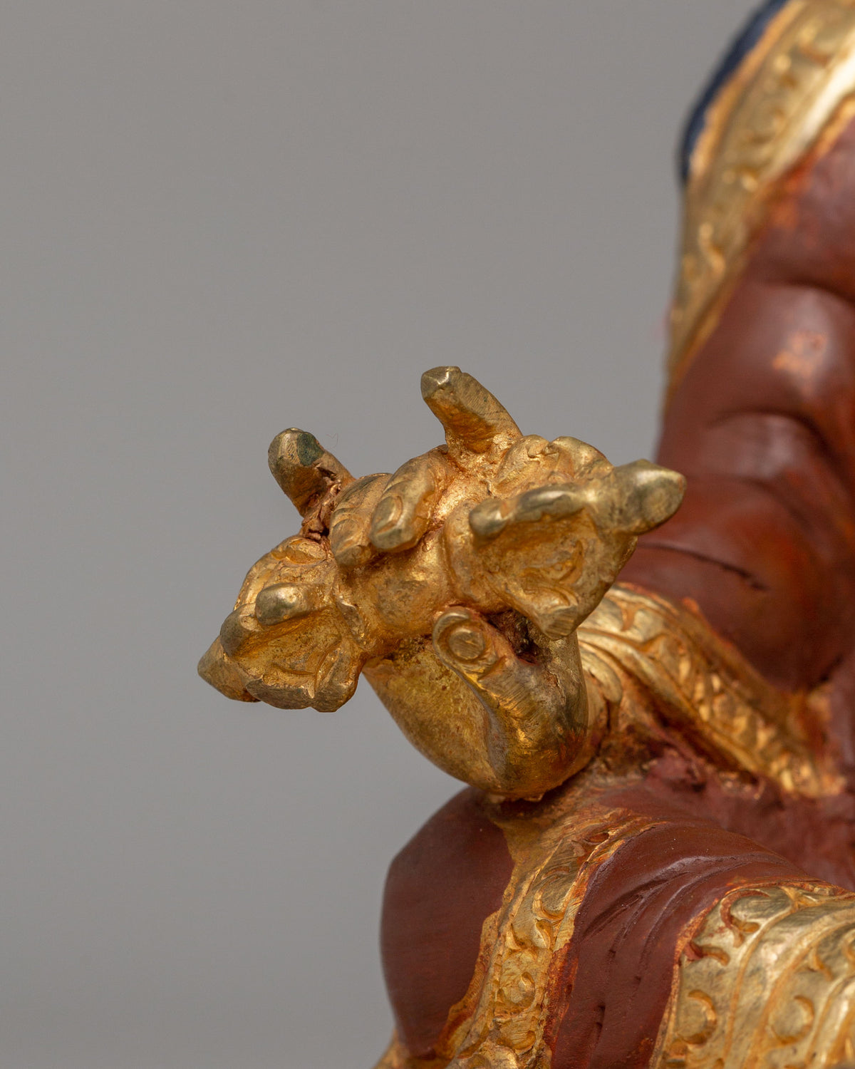 Tibetan Buddha Dharma Sangha Set Statue | Spiritual Buddhist Art Set