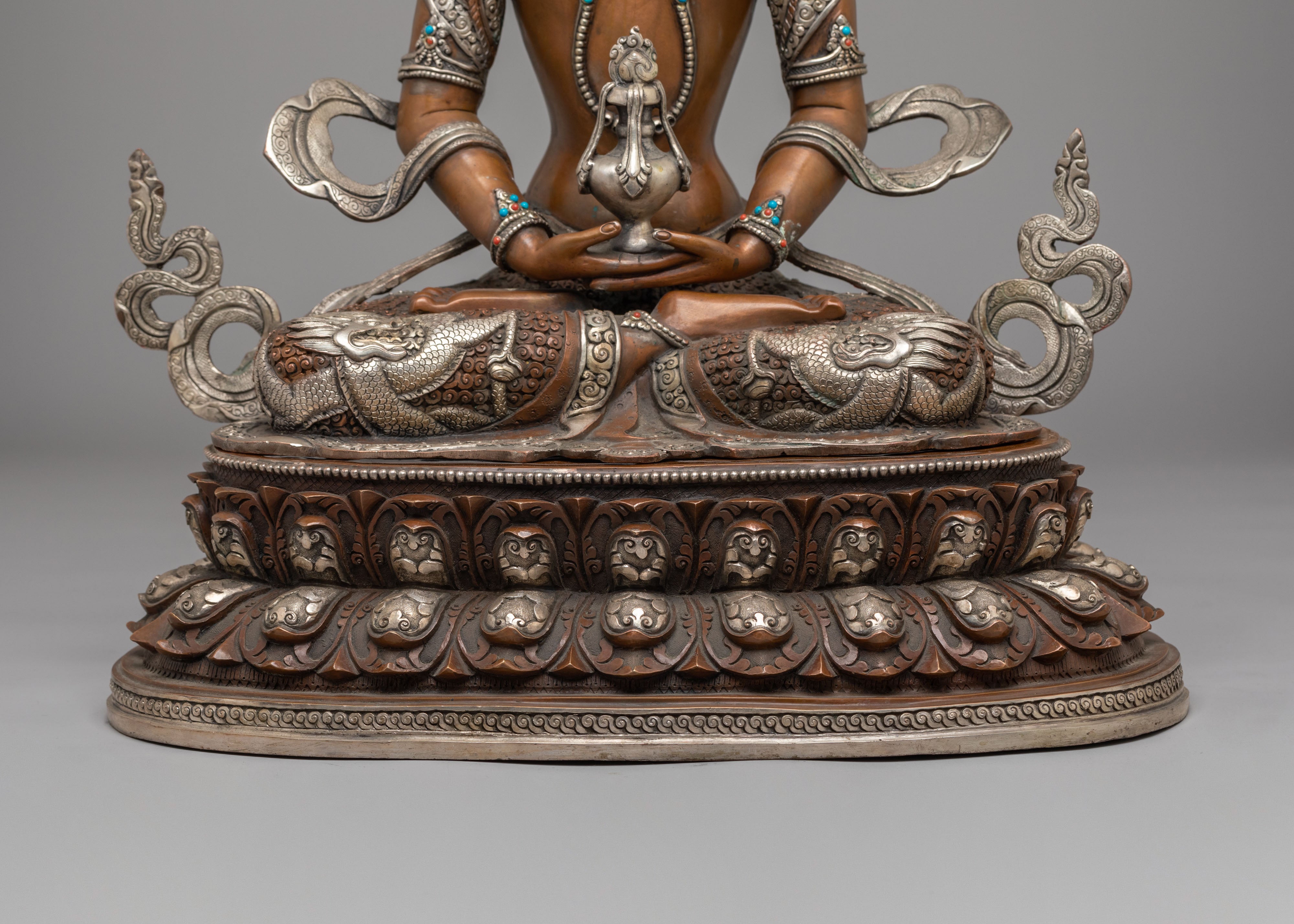 Divine Protection Amitayus Statue | Handcrafted Tibetan Deity Sculpture