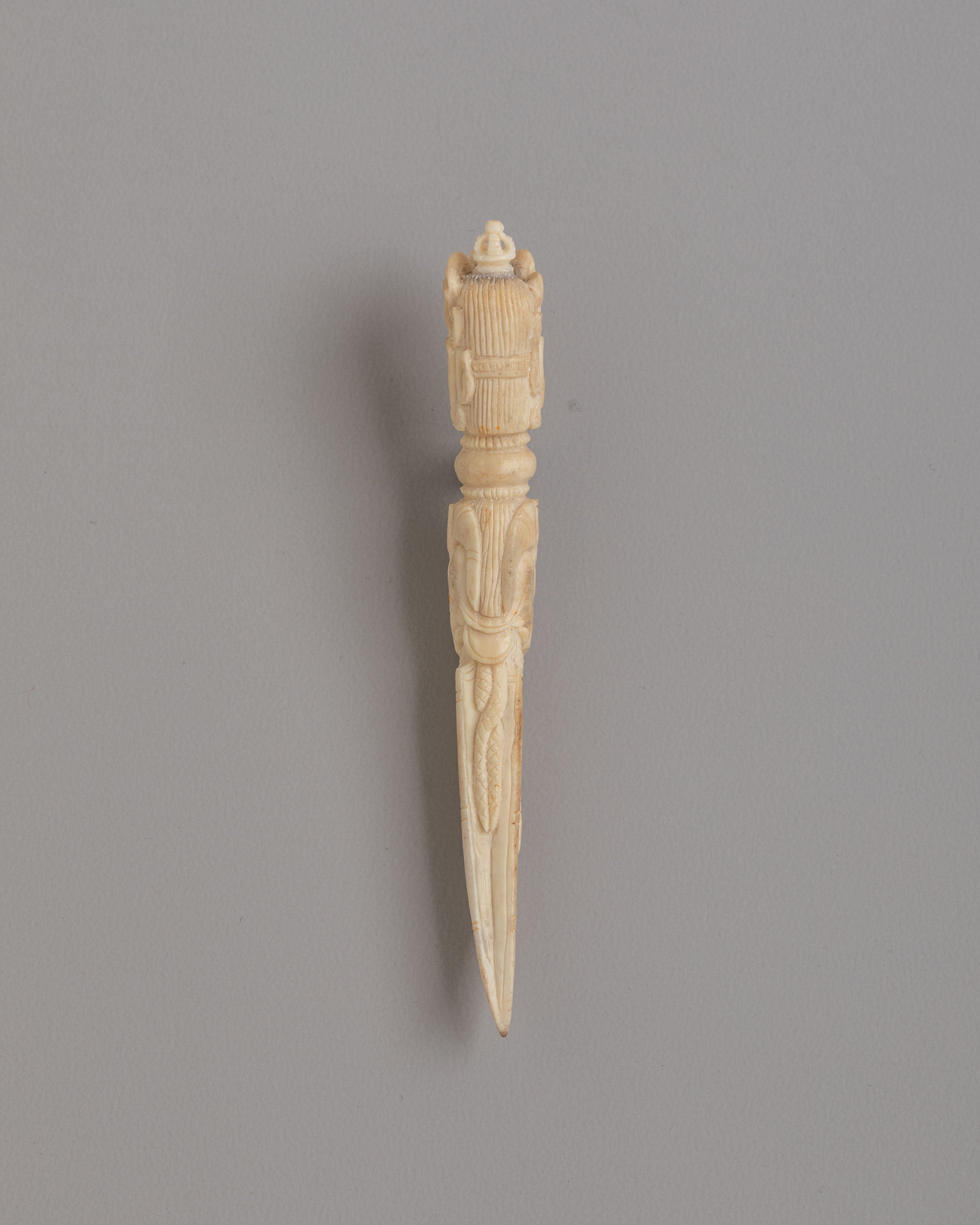 Buddhist Bone Ritual Dagger | Handcrafted Phurba Knife for Ceremonies