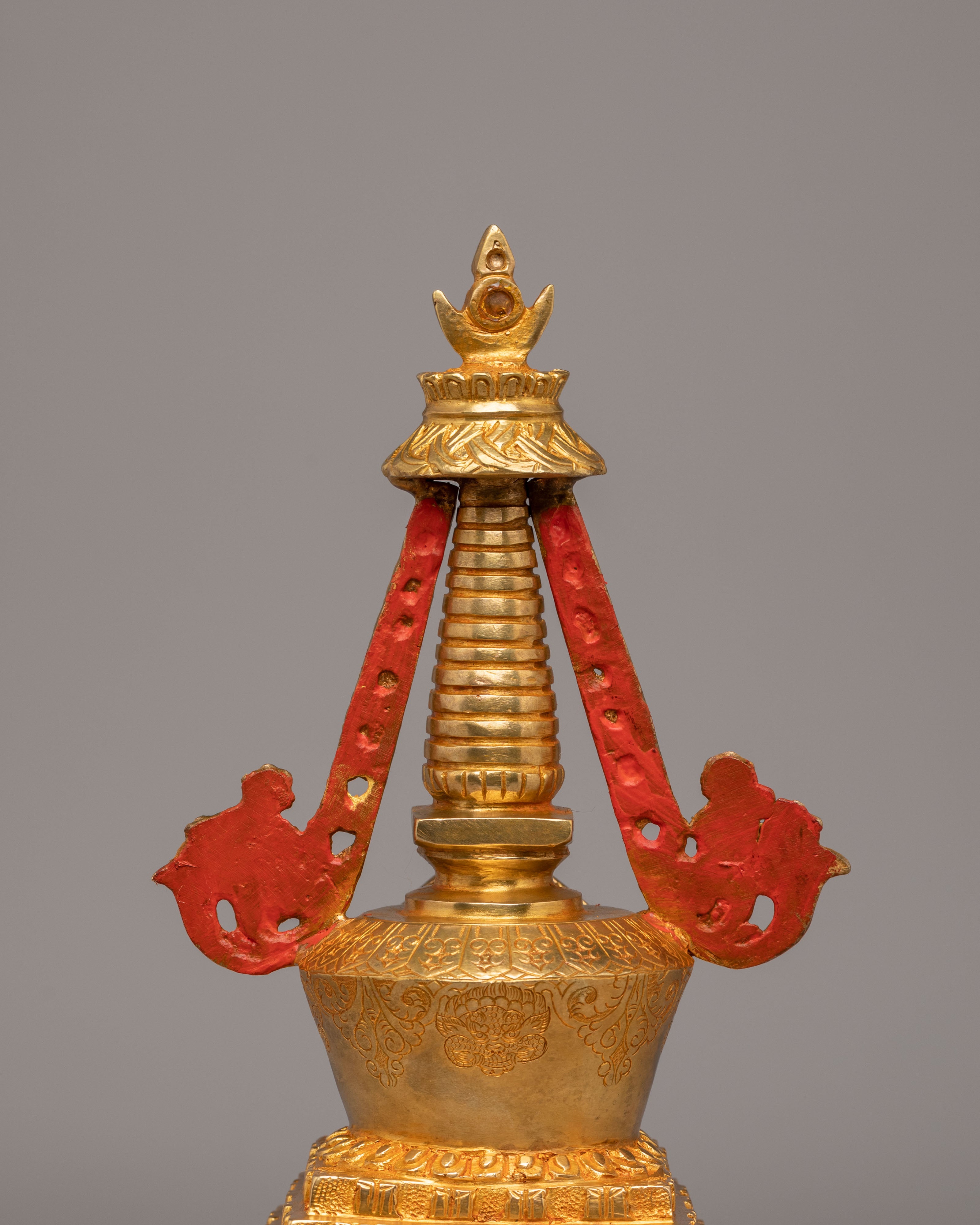 Traditional Stupa Of Many Doors | Handcrafted Tibetan Buddhist Shrine