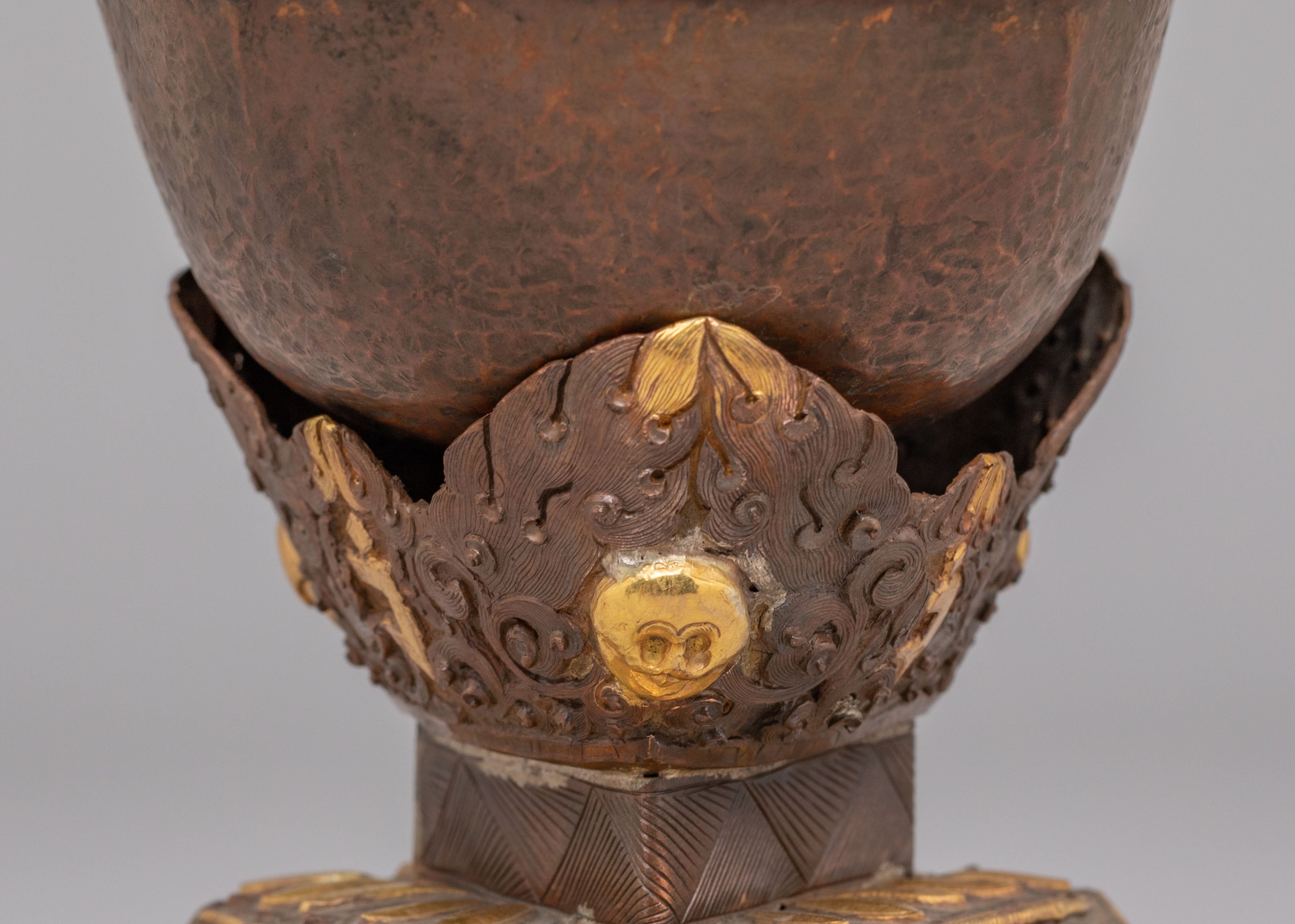 Traditional Buddhist Kapala Vessel | Skull Cup for Spiritual Ceremonies