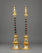 Gyaling Set for Ritual Ceremonies | Buddhist Temple Instrument Decor