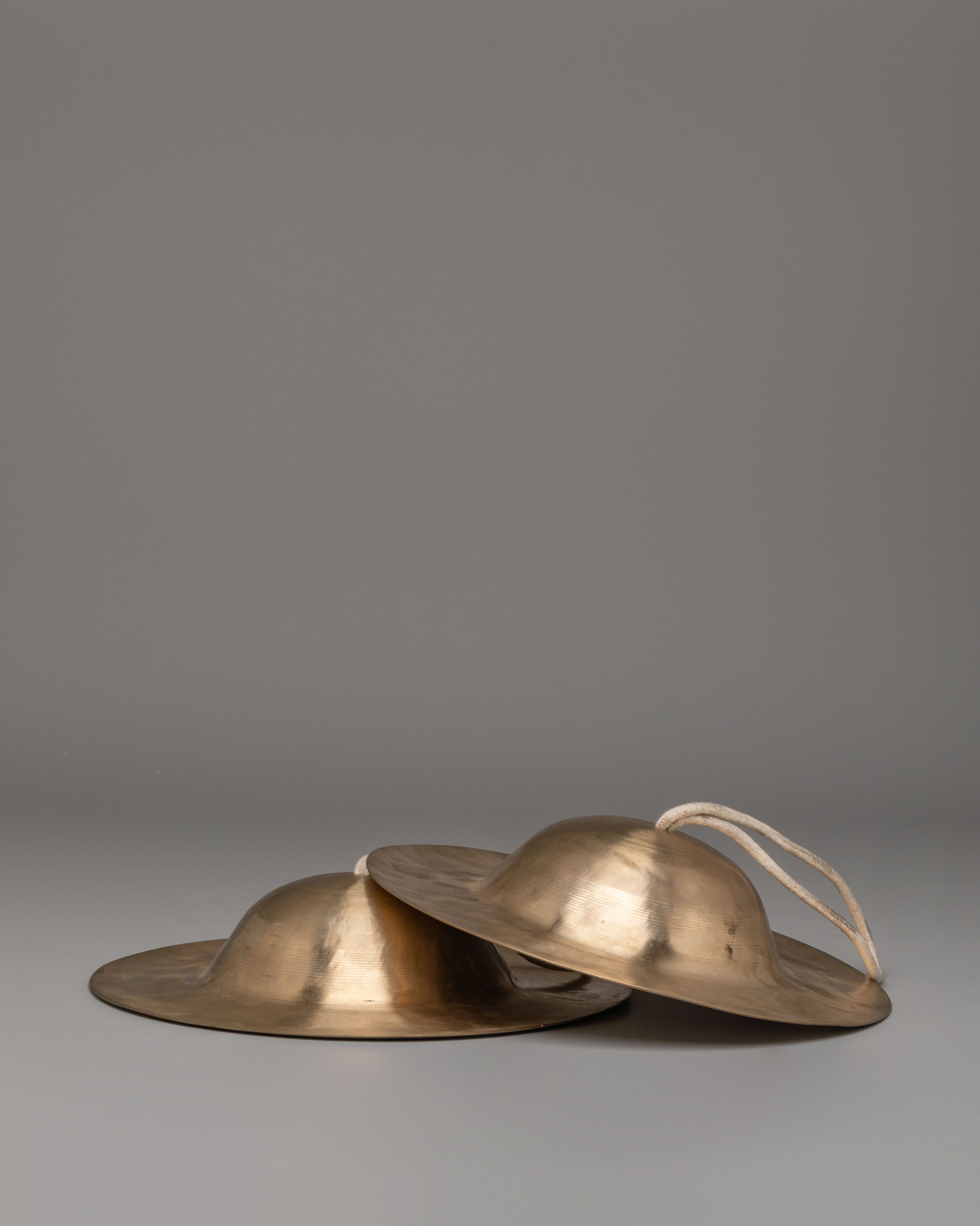 Handmade Ritual Jhyamta | Traditional Panchadhatu Cymbals