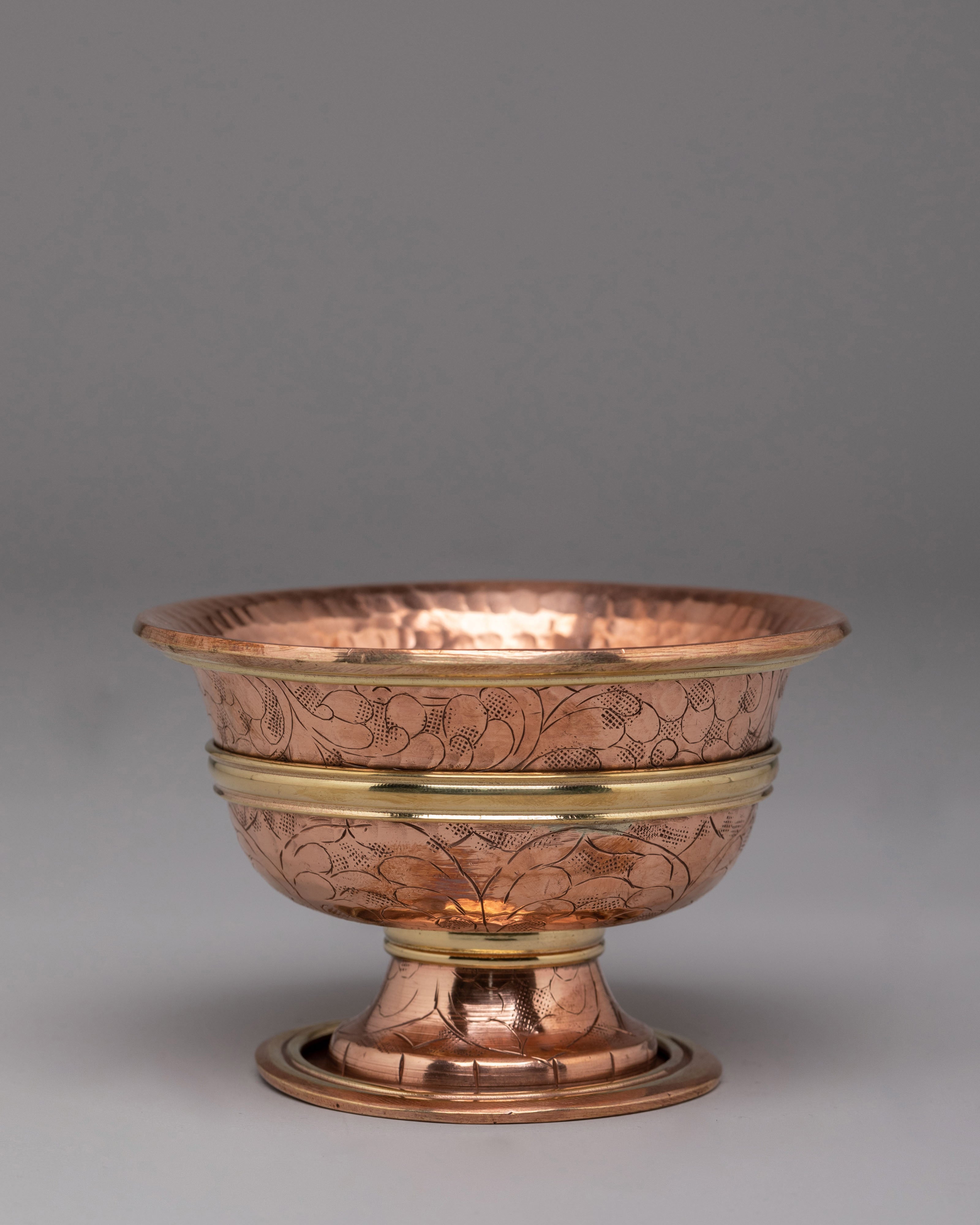 Buddhist Ritual Offering Bowls Set | Sacred Tibetan Buddhist Ceremonial Bowls