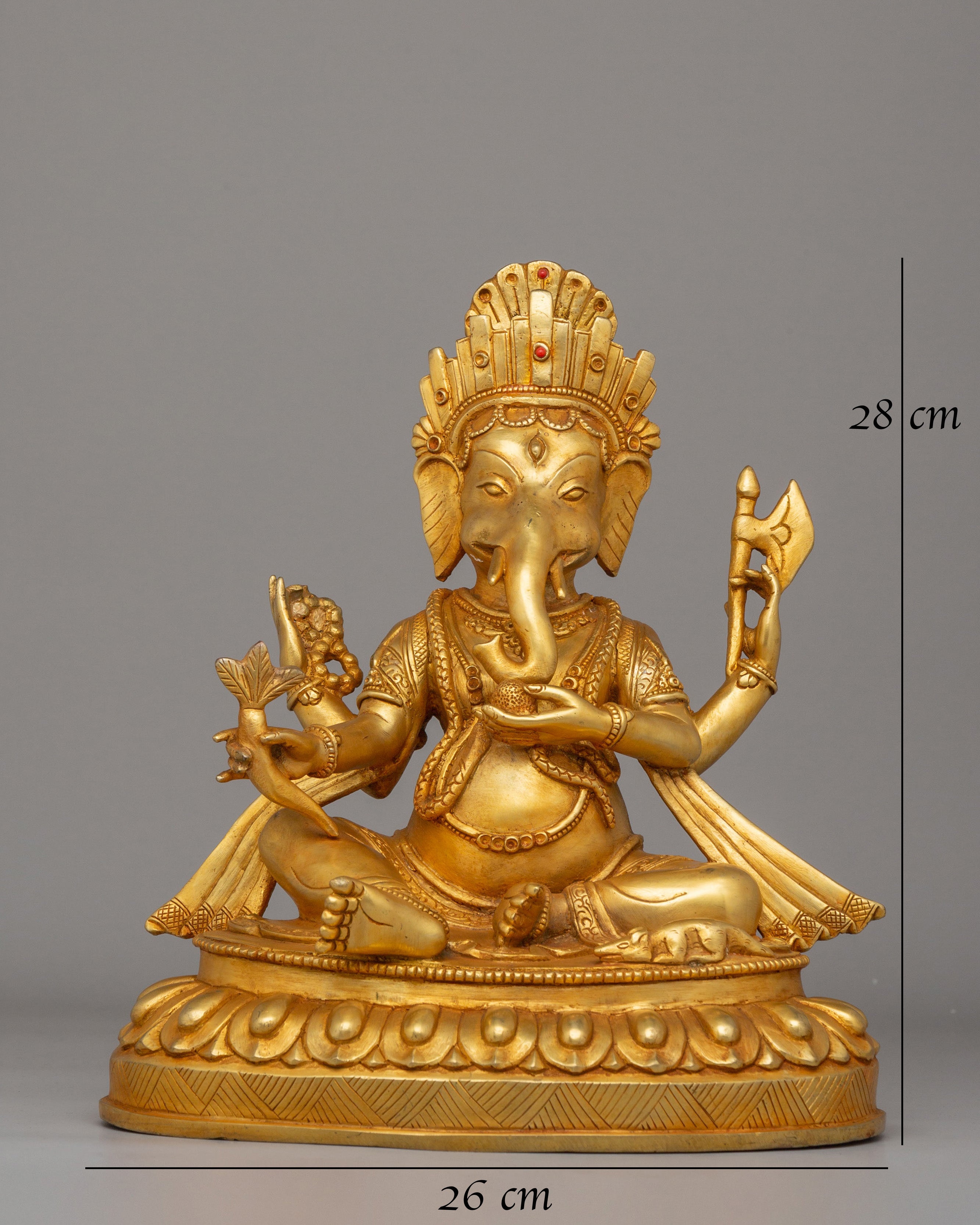 God Ganesh Divine Handcrafted Sculpture | Hindu Elephant God Figurine