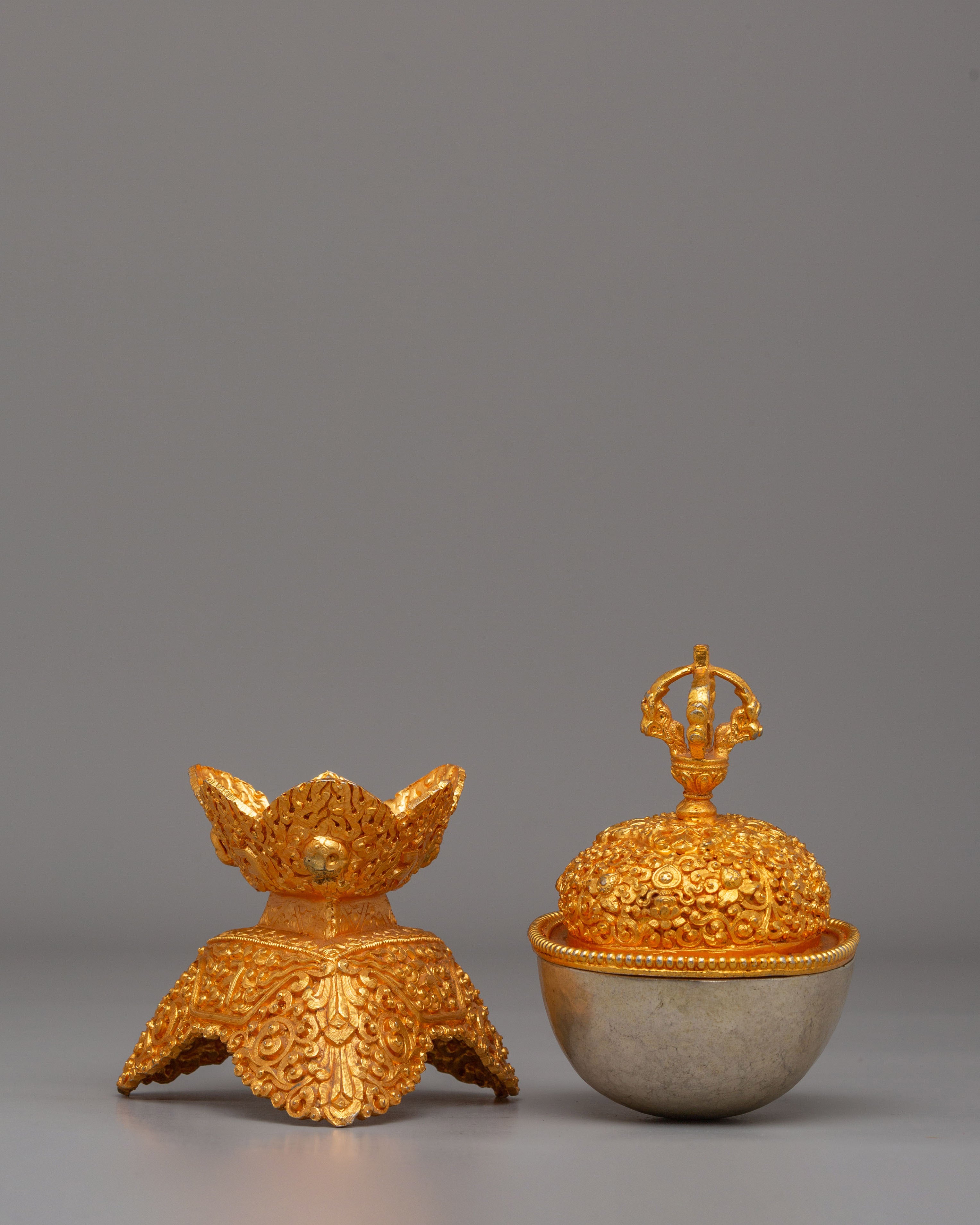 Himalayan Offering Kapala | Ritual Vessel for Sacred Offerings