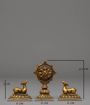 Buddhist Ritual Dharma Wheel | Meditation and Prayer Decor