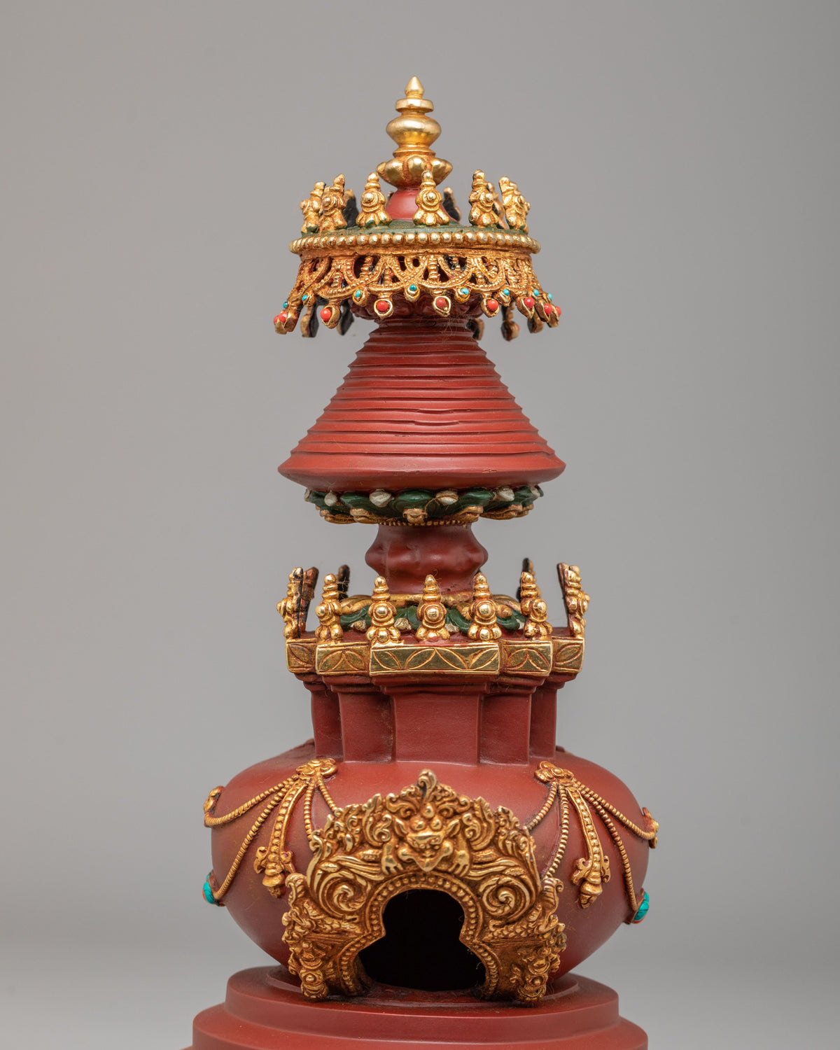 Traditional Altar Kadampa Chorten | Spiritual Decor for Meditation Spaces