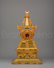 Handmade Altar Buddhist Enlightenment Stupa | Symbol of Wisdom and Inner Peace