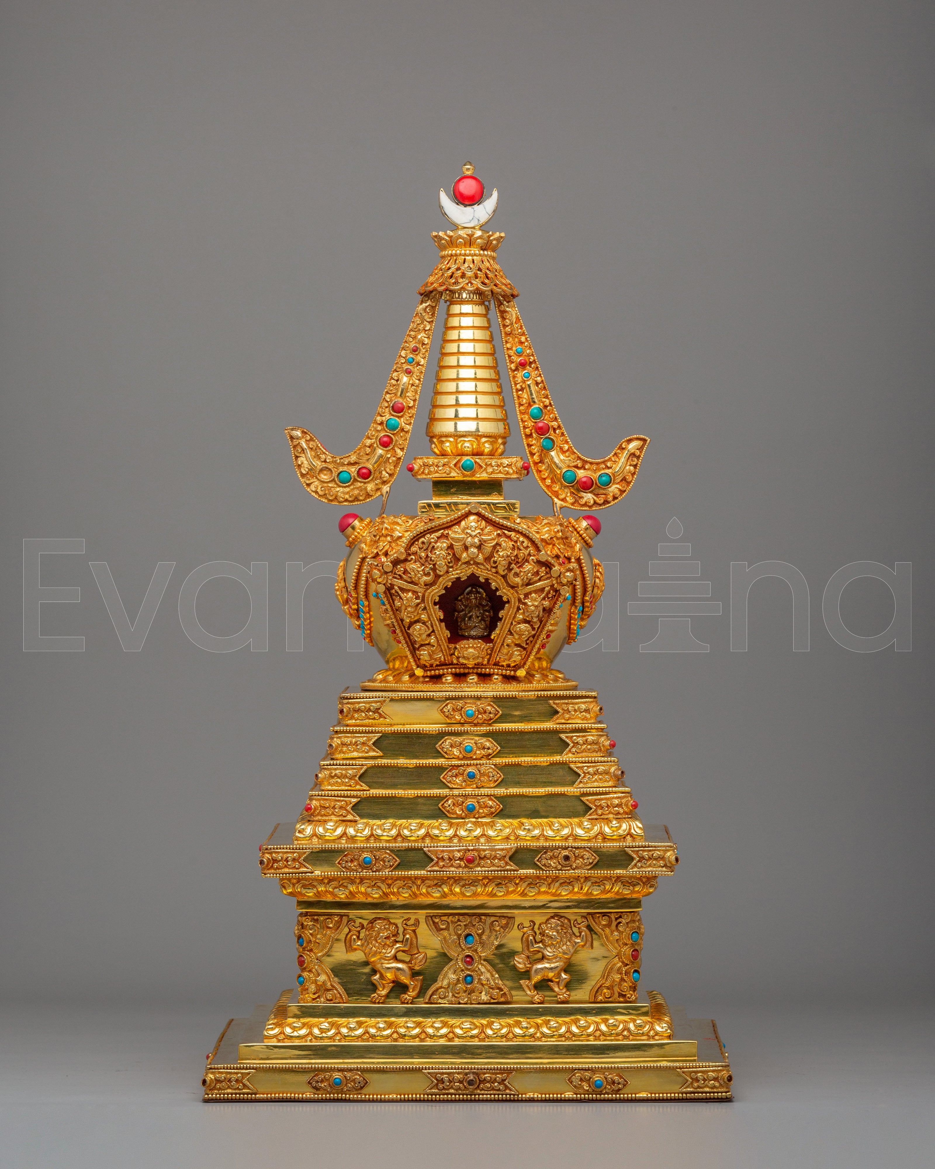 Handmade Altar Buddhist Enlightenment Stupa | Symbol of Wisdom and Inner Peace