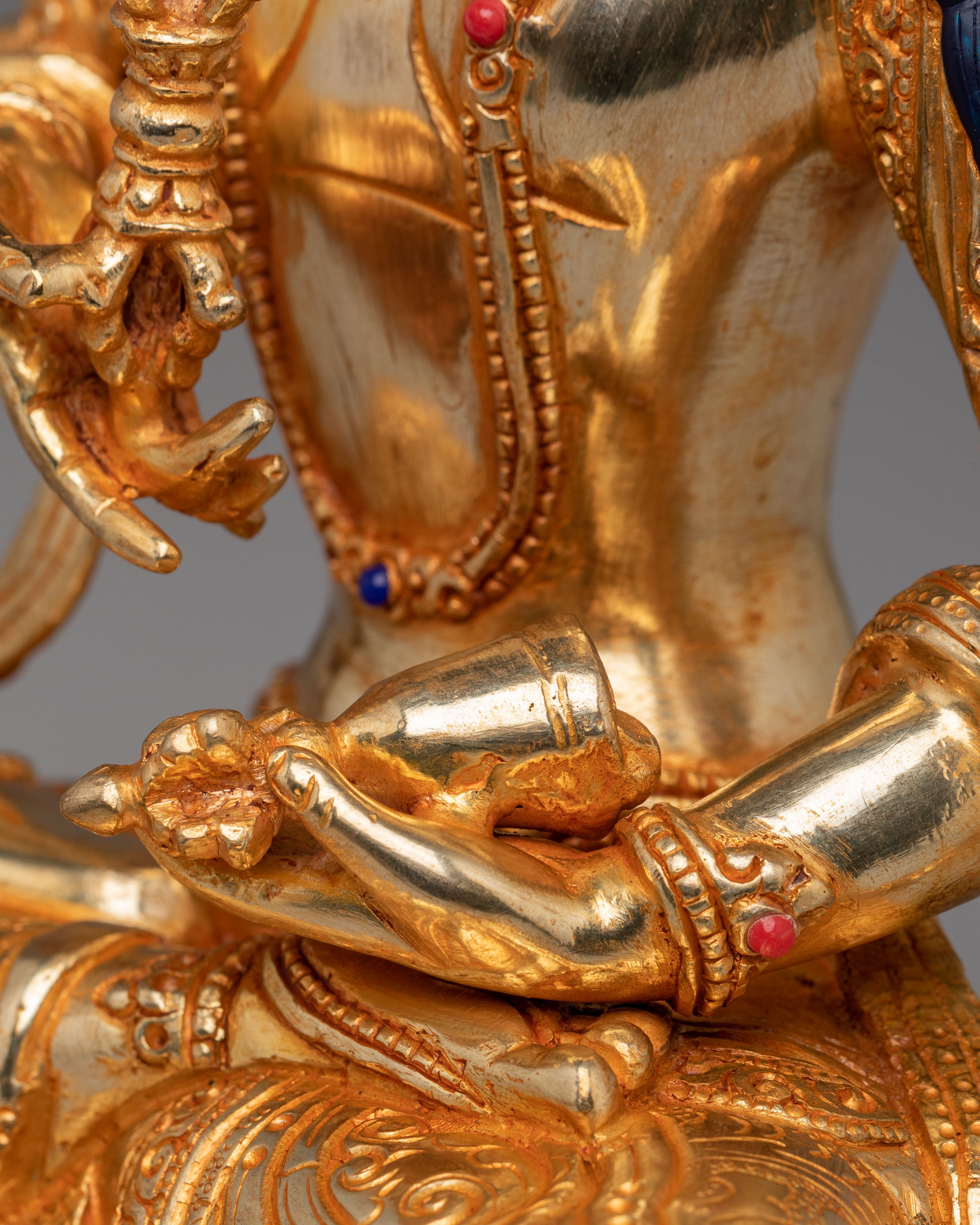 Traditional Vajrasattva Altar Sculpture | Purification Buddha Statue