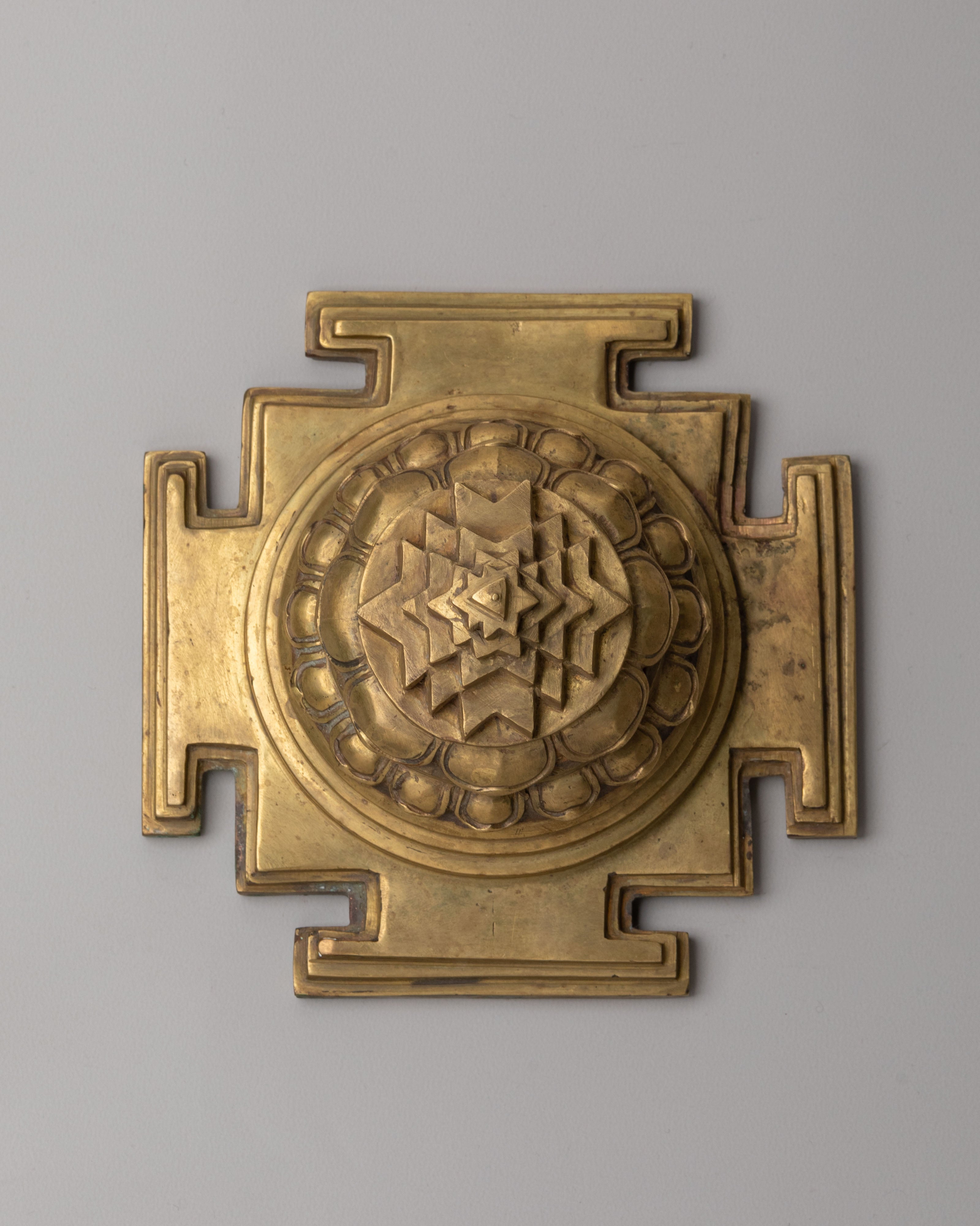 Copper Sri Yantra for Decor | Handcrafted Sacred Symbol of Feminine Power