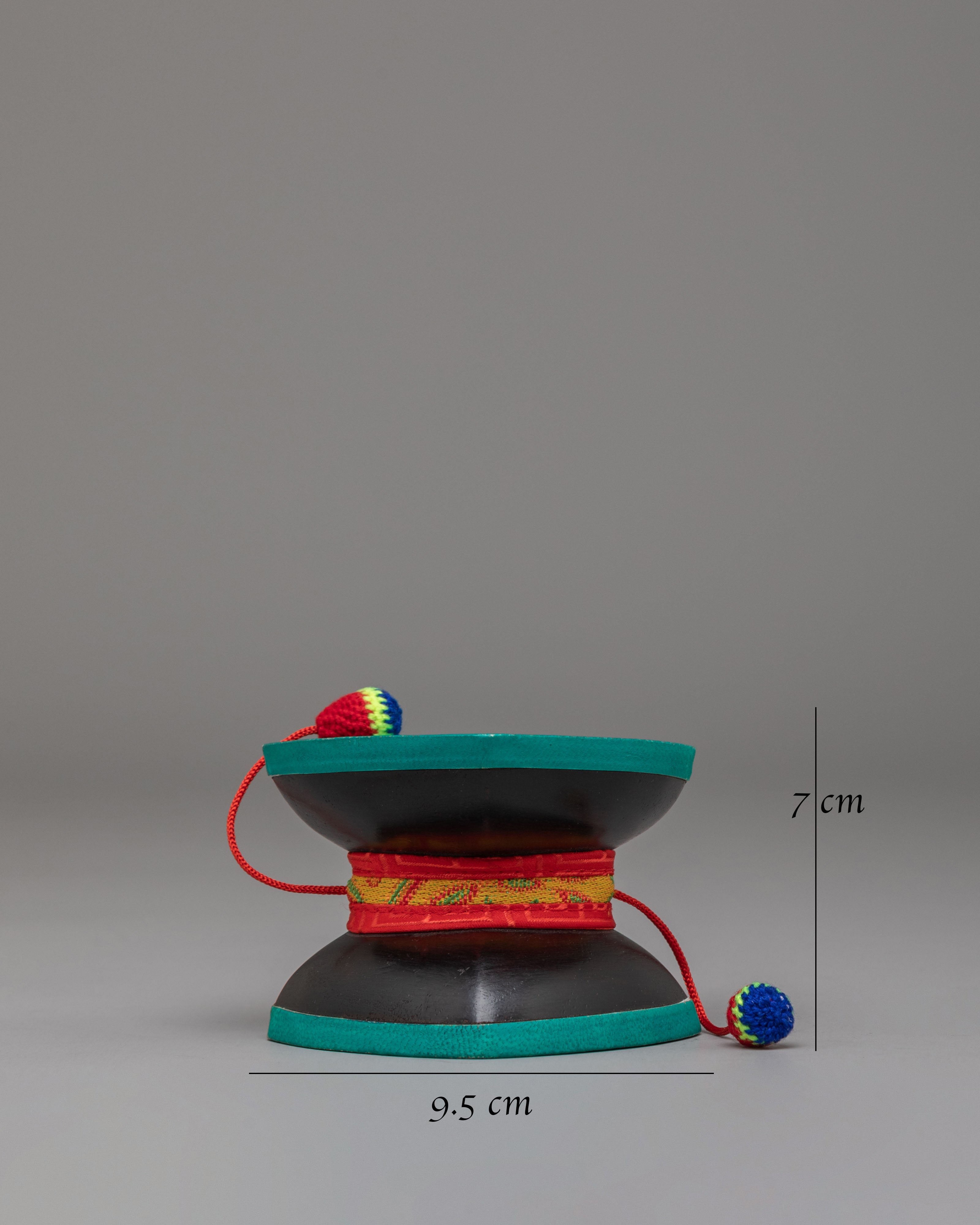 Himalayan Ritual Damaru | Sacred Tibetan Double-Headed Drum