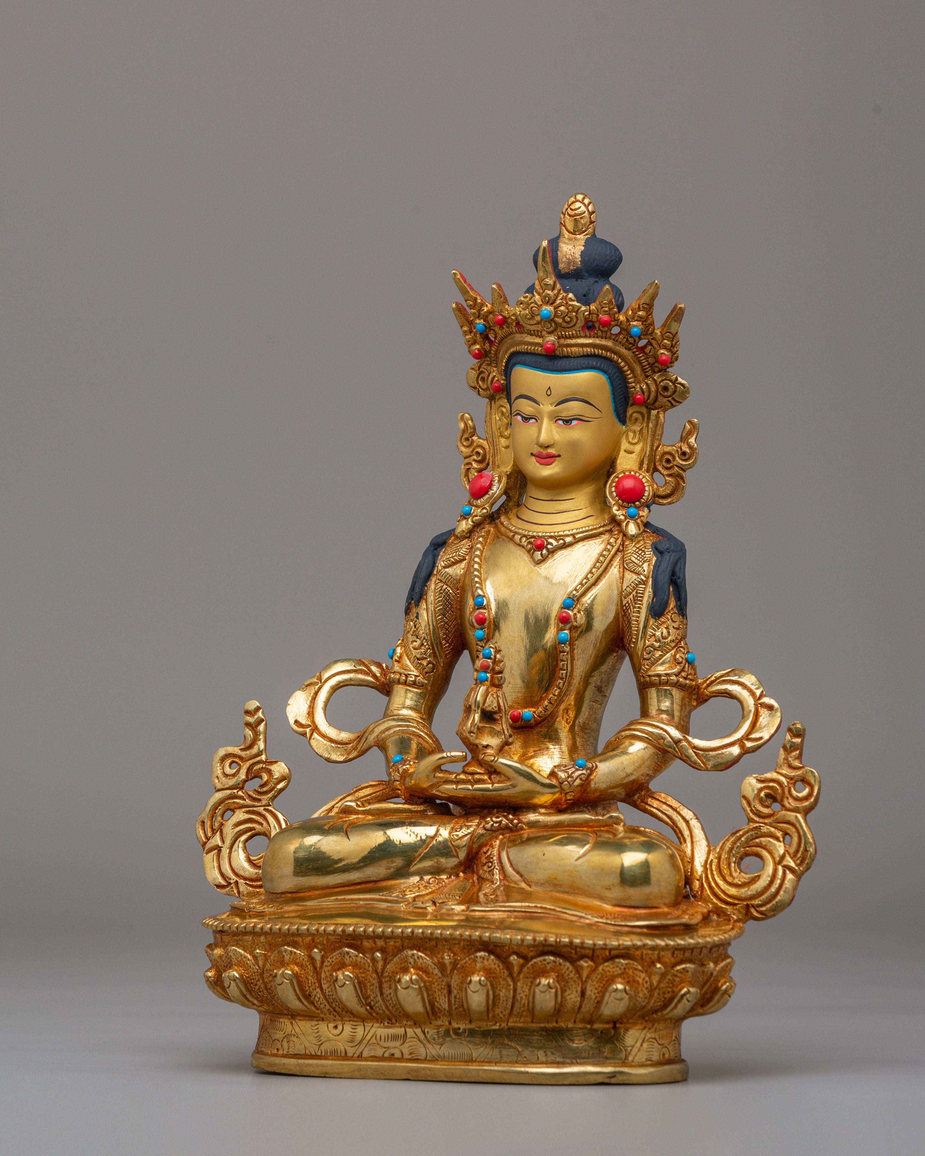 Handmade Long Life Amitayus Statue | Buddhist Statue for Meditation & Spiritual Decor