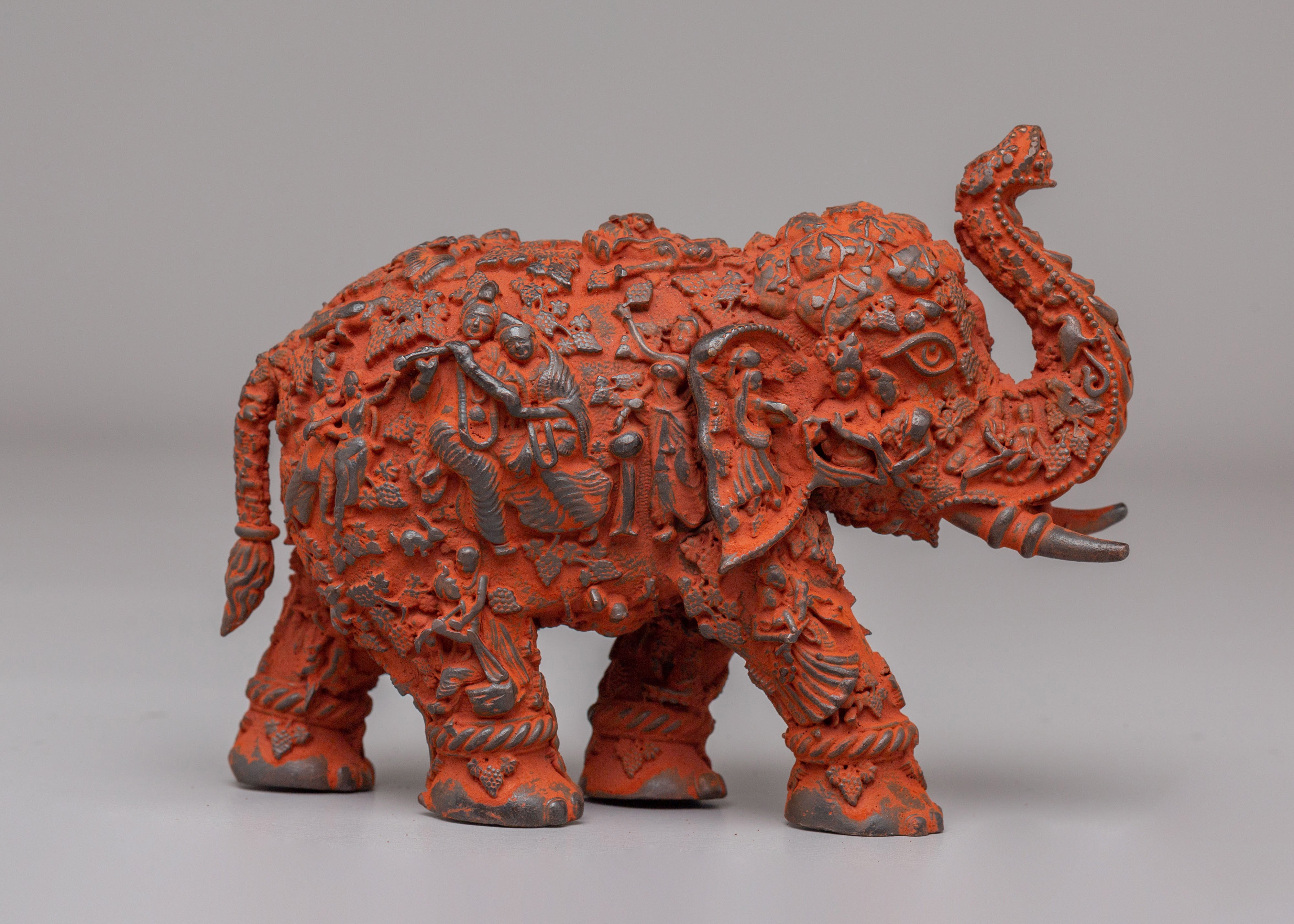Handcrafted Elephant for Altar Decor | A Symbol of Wisdom and Strength
