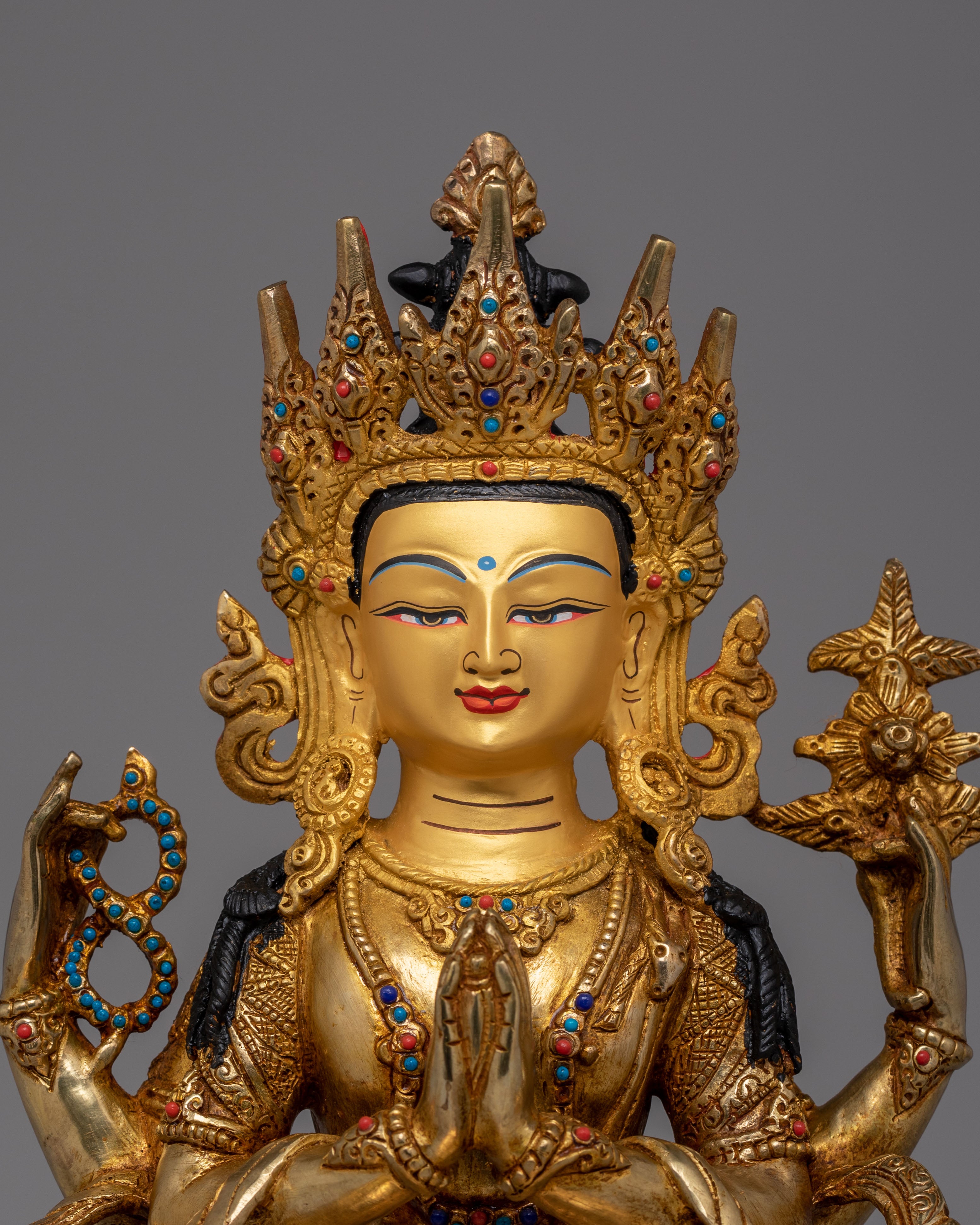 Handcrafted Avalokiteshvara Sculpture | Bodhisattva of Compassion