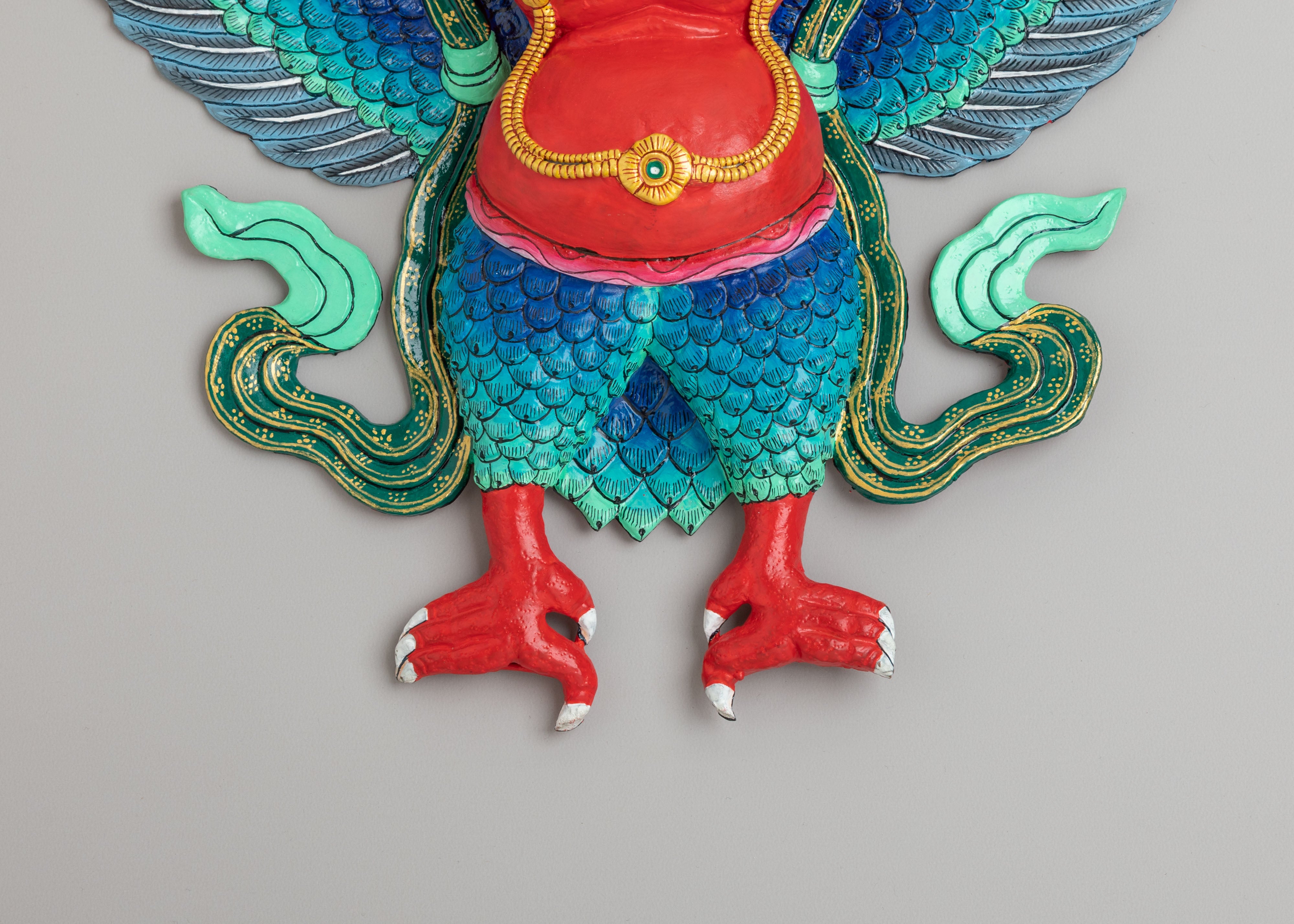 Spiritual Altar Garuda Wall Hanging | Handcrafted Decorative Piece