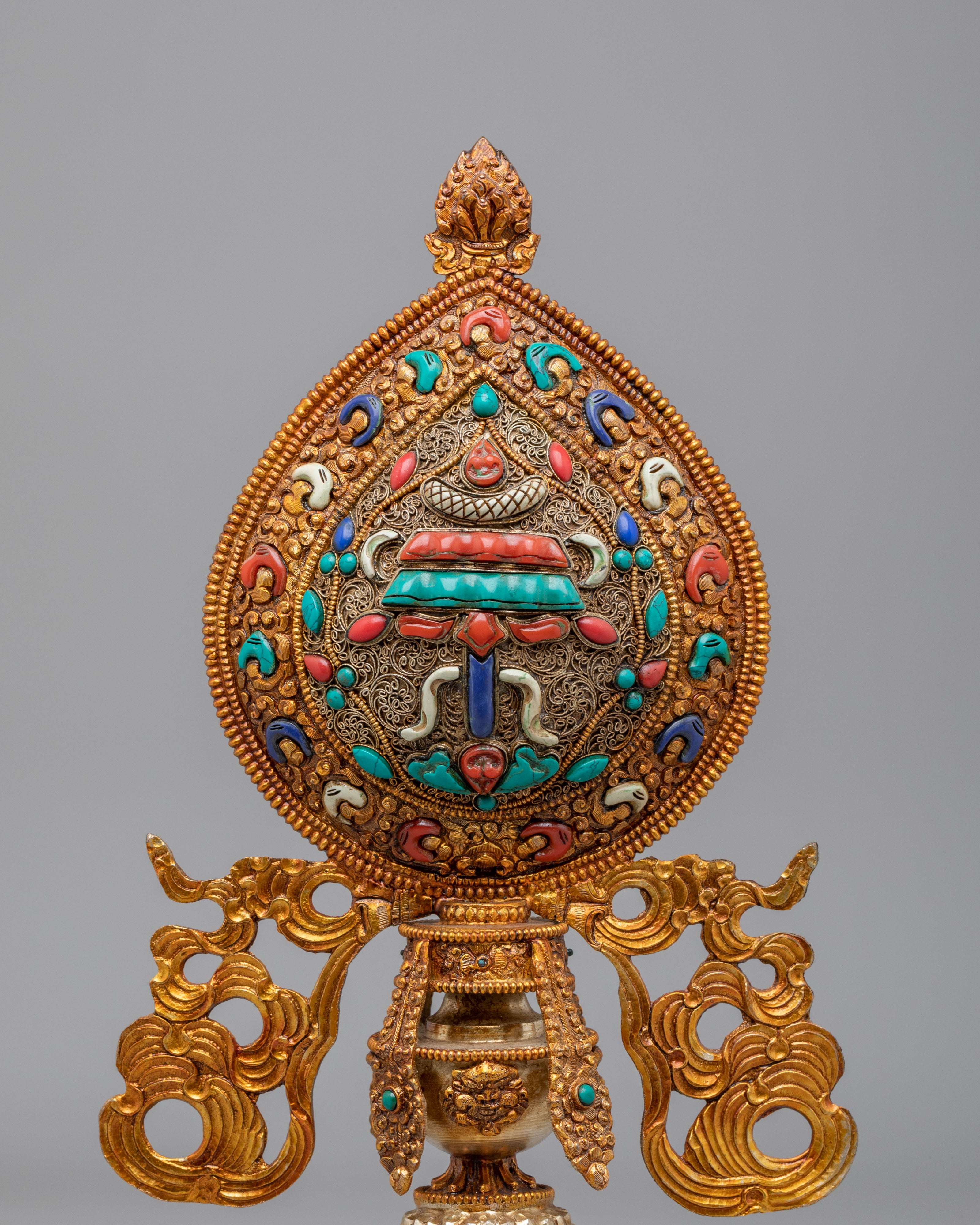 Sacred Ashtamangala Set for Altar | Tibetan Eight Auspicious Symbols Set