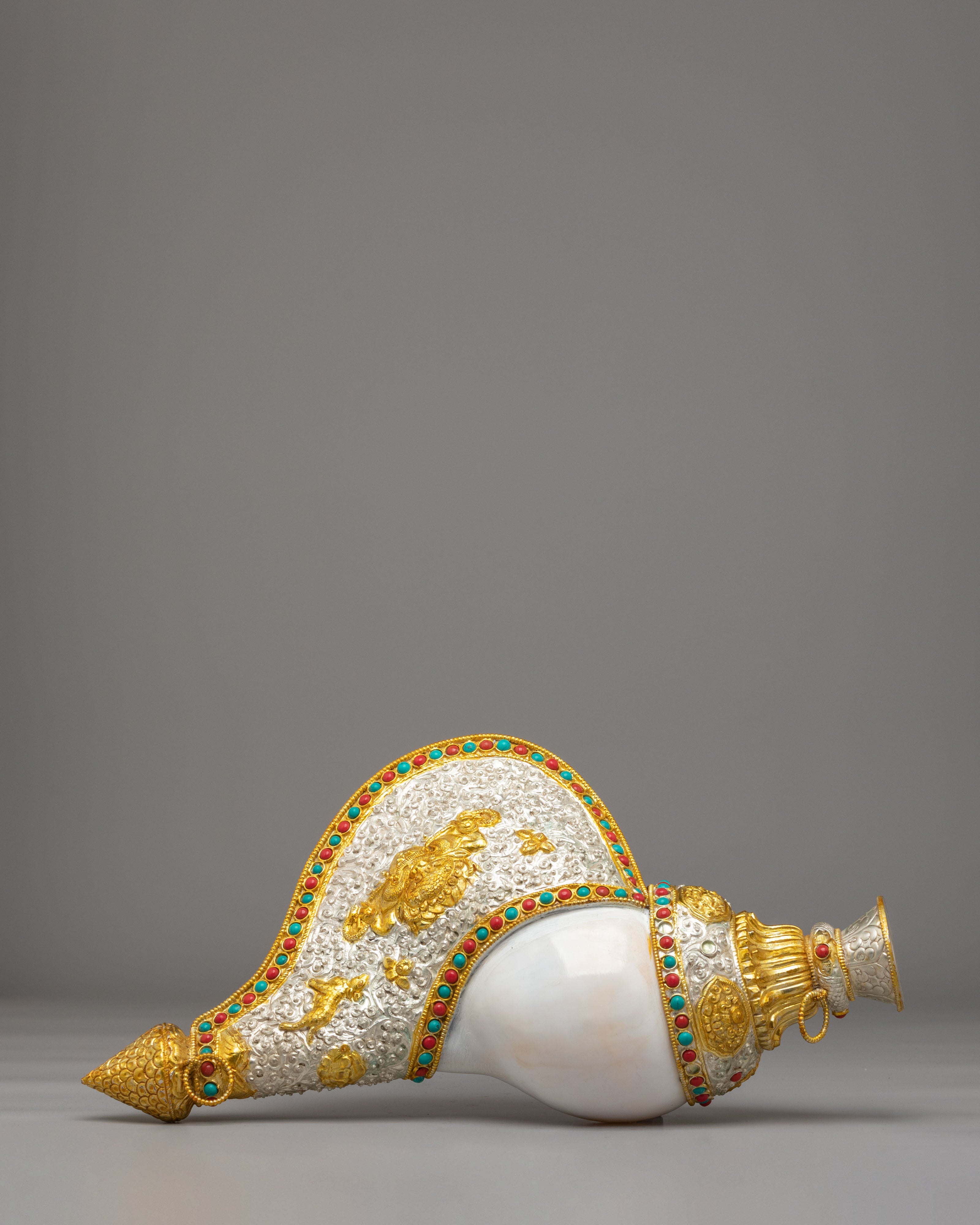Handmade Conch for Ritual | Conch Shell for Puja