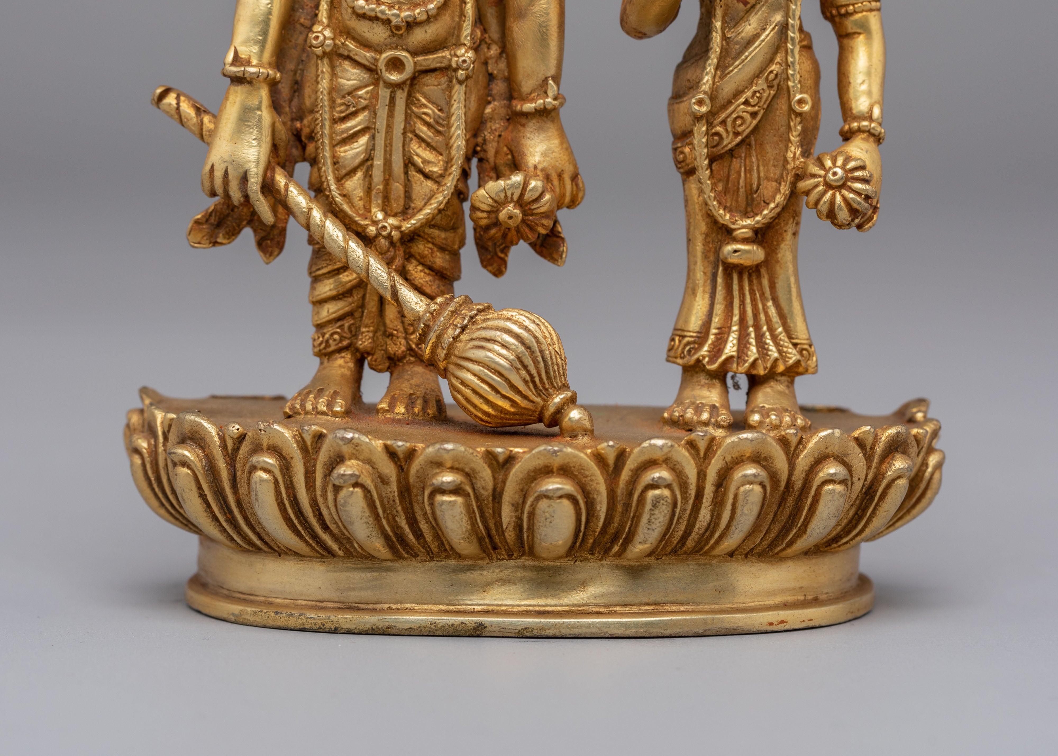 Lord Vishnu with Lakshmi Statue | Hindu Deity Figurine
