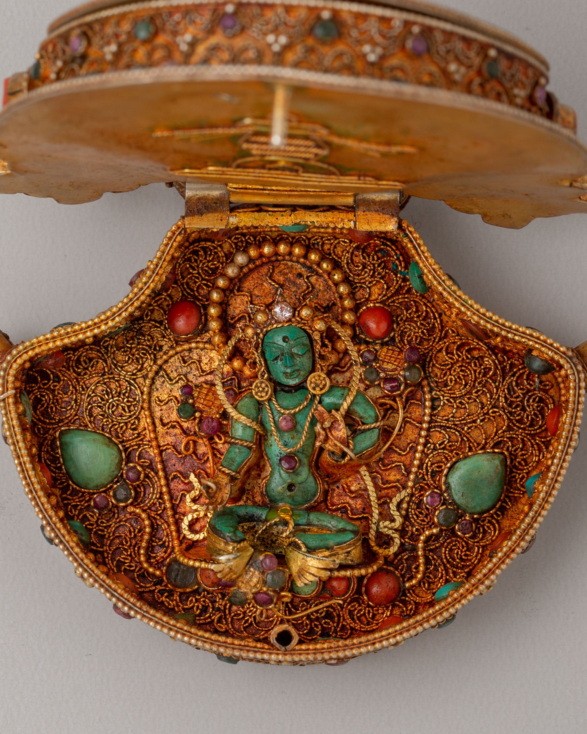 Manjushri Deity Ghau Box Locket | Symbol of Wisdom