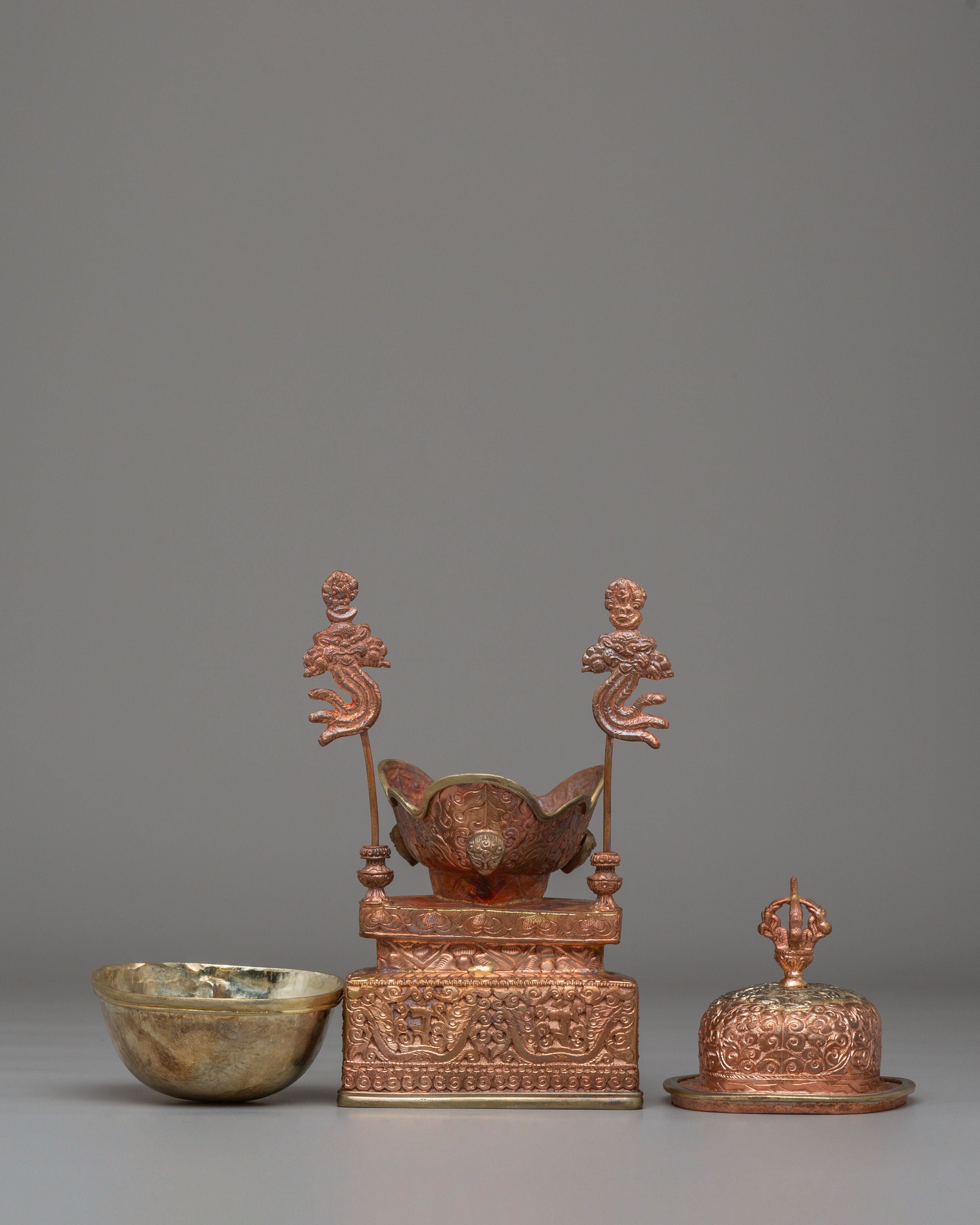 Handmade Kapala Set for Ritual | Tantric Offering Vessel