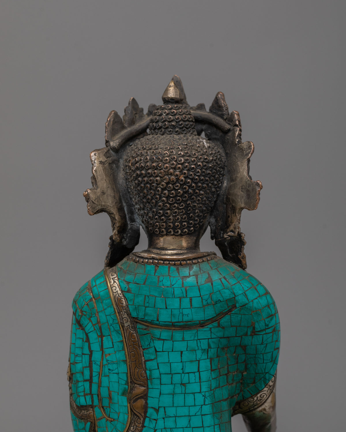 Crown Shakyamuni Buddha Altar Statue | Buddhist Altar Decor