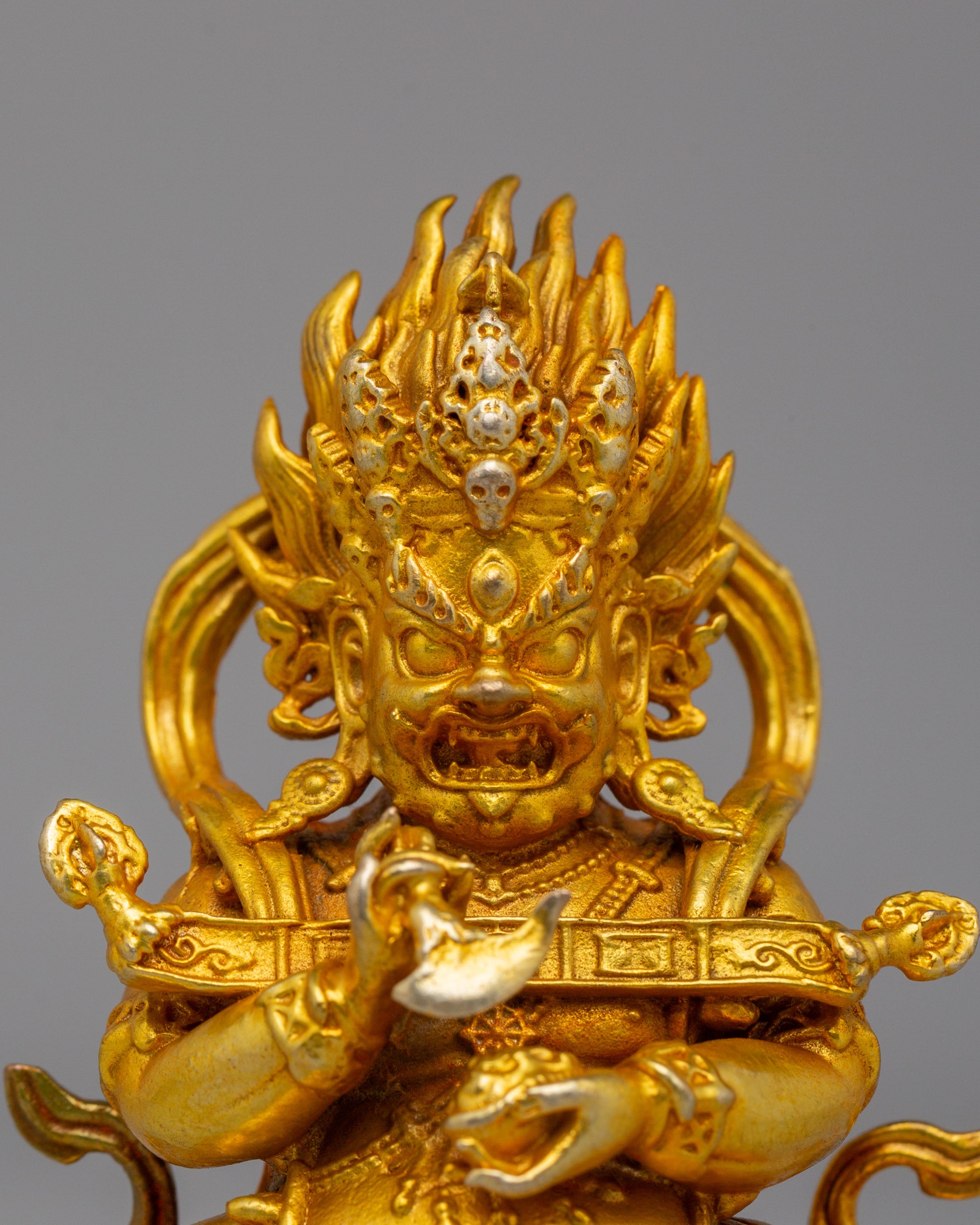 Buddhist Sakya Mahakala Deity Statue | Symbolizing Power & Protection