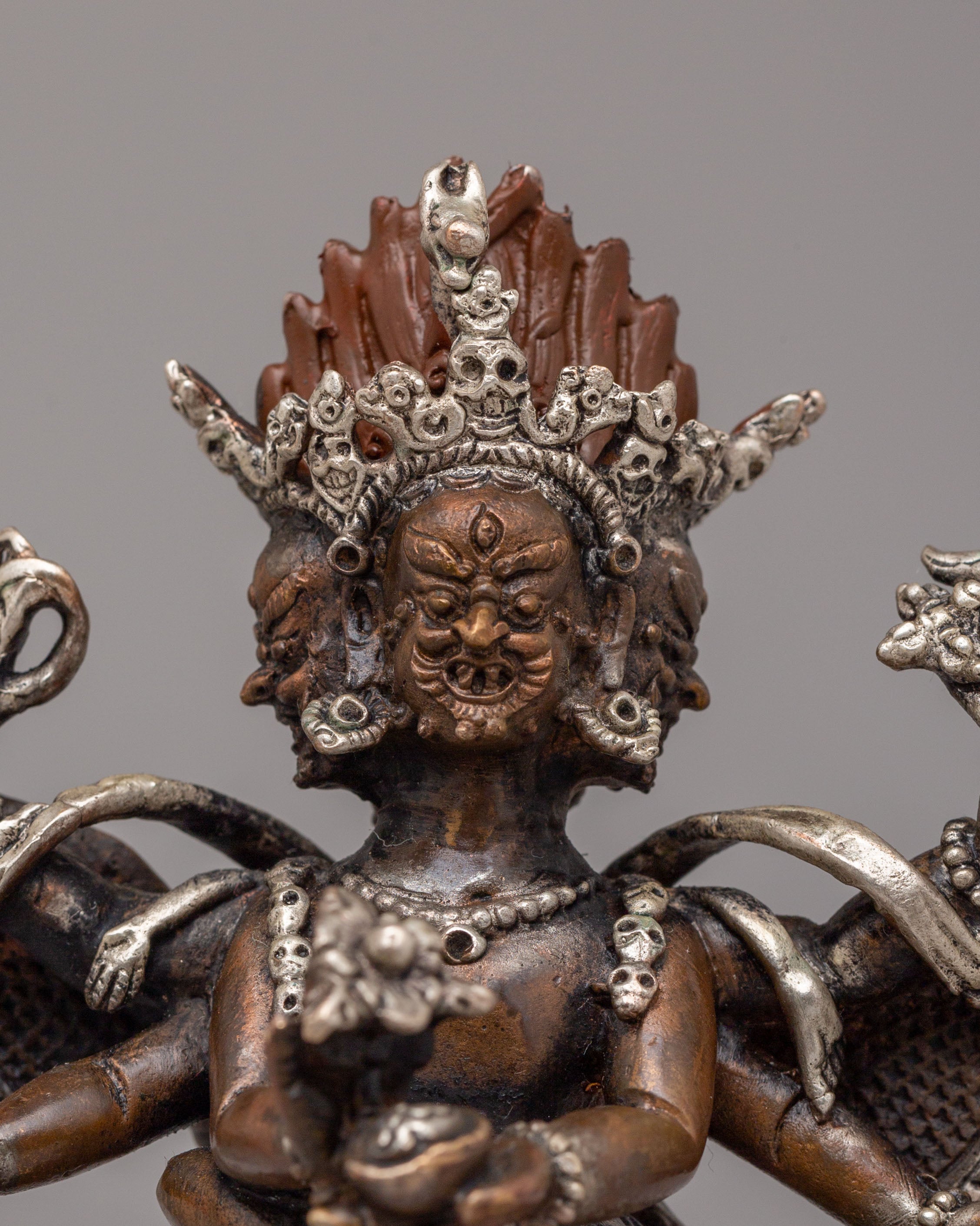 Machine Made Hayagriva with Consort Statue | Wrathful Deity Sculpture
