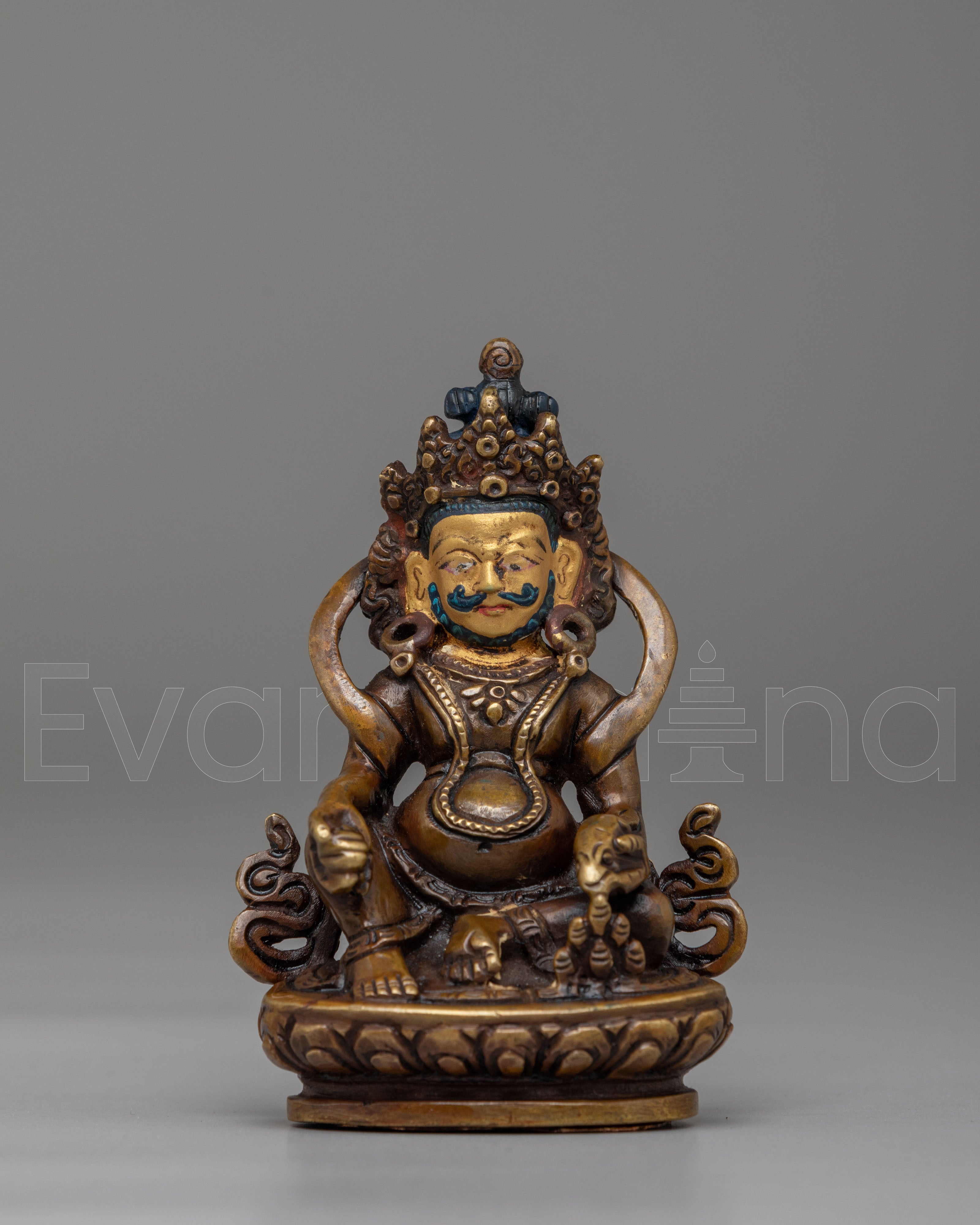 Dzambhala Meditation Wealth Deity Statue