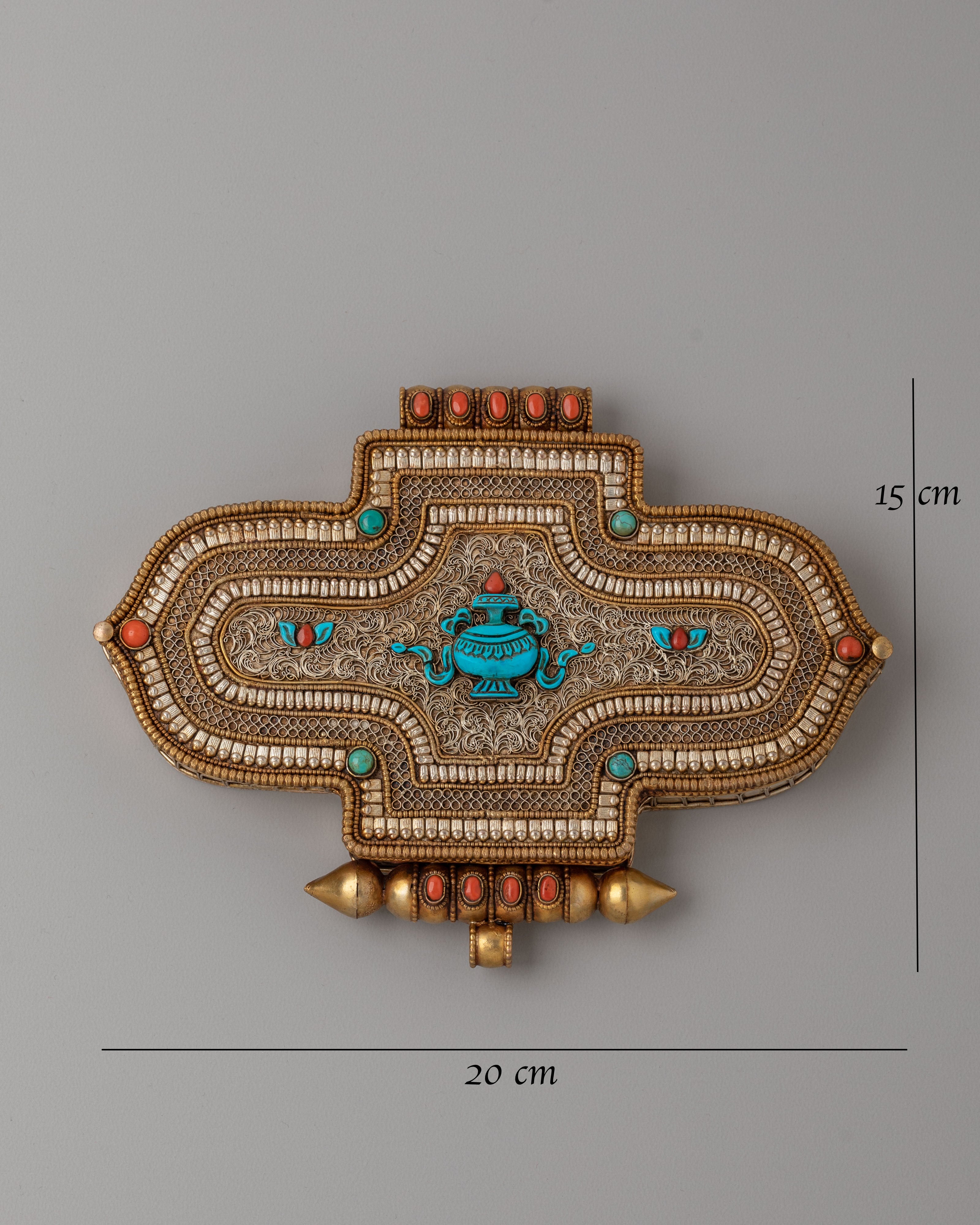 Himalayan Ghau Box Amulet | Spiritual Copper Box for Sacred Items