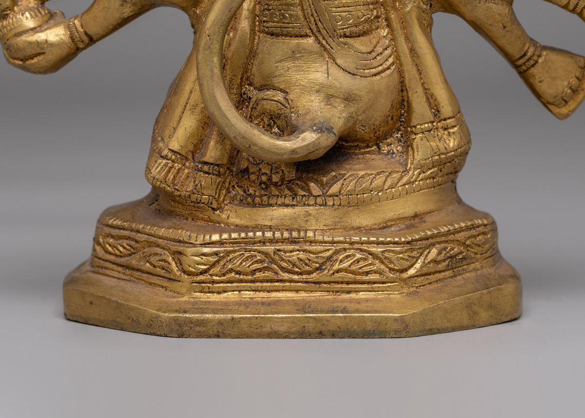 Sacred Traditional Hanuman Statue | Lord Hanuman Brass Idol