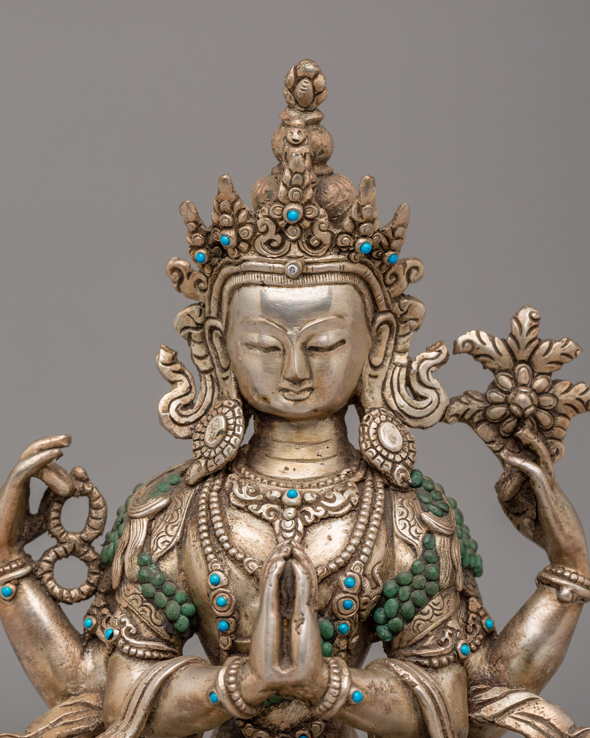 Handcrafted Chenrezig Buddhist Statue | The Bodhisattva of Compassion