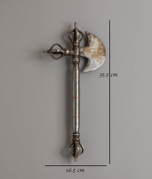 Handmade Buddhist Kartika Knife Axe | Tibetan Ritual Blade