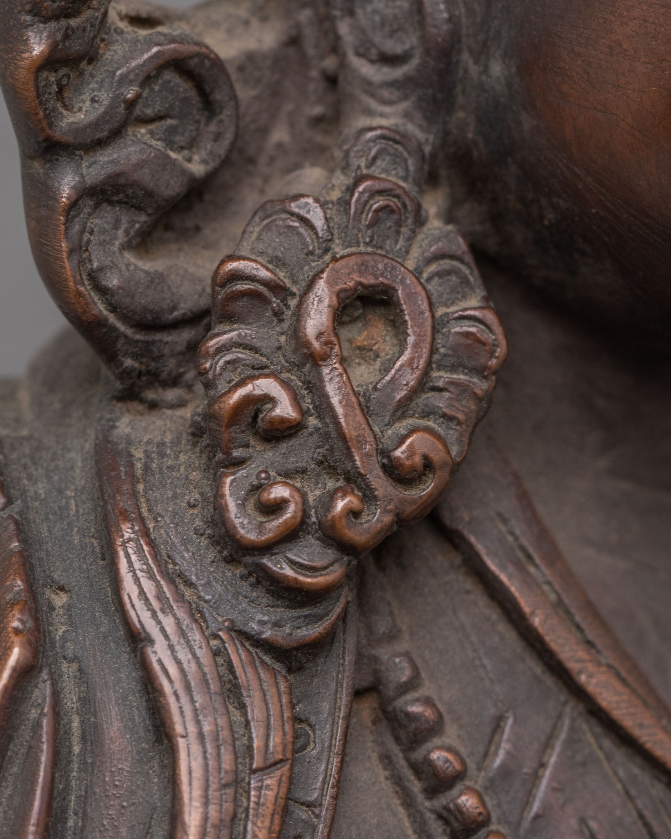 Handcrafted Copper Guru Norla Statue | Symbol of Protection
