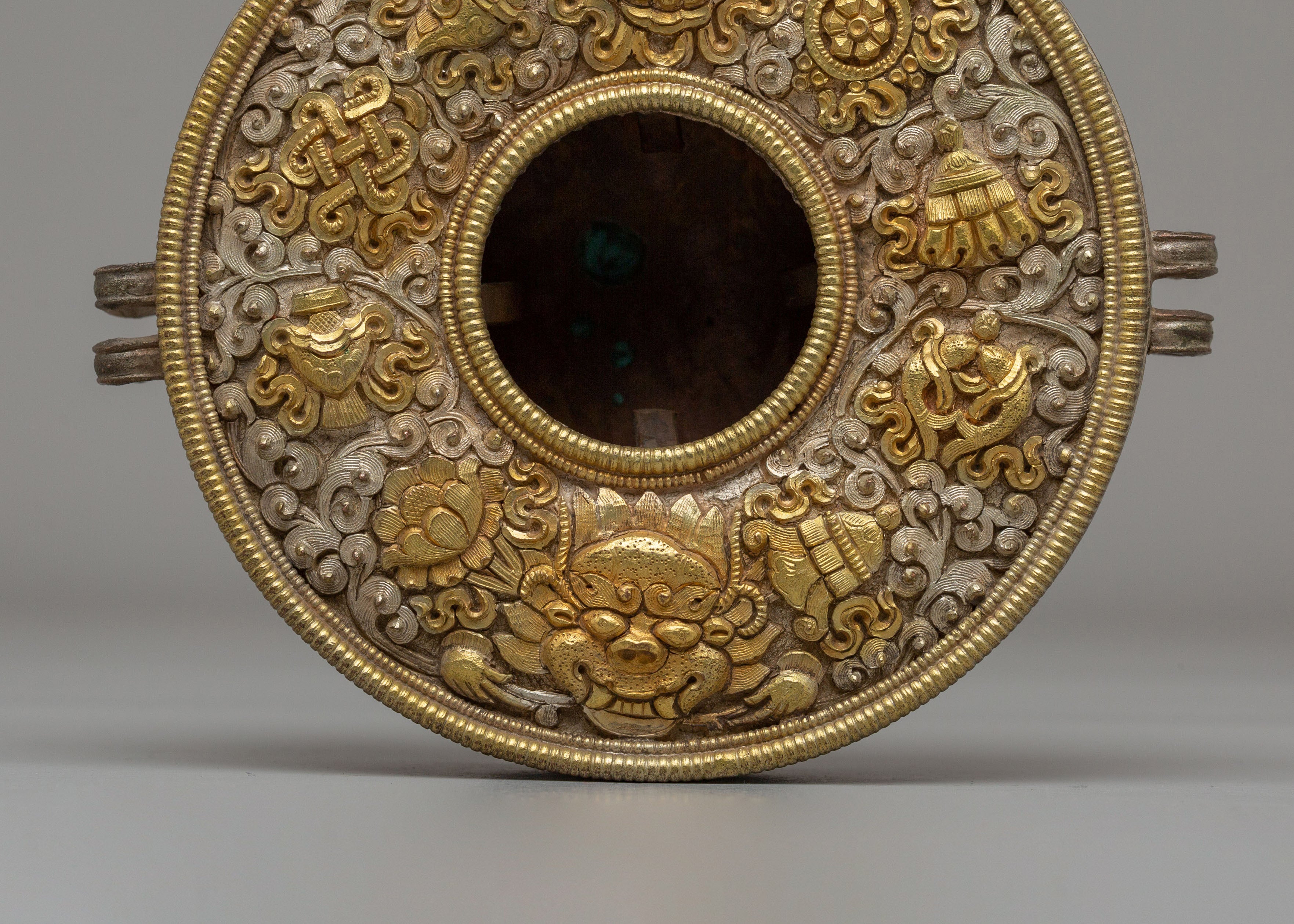 Traditional Tibetan Buddhist Ghau Box | Sacred Prayer Amulet