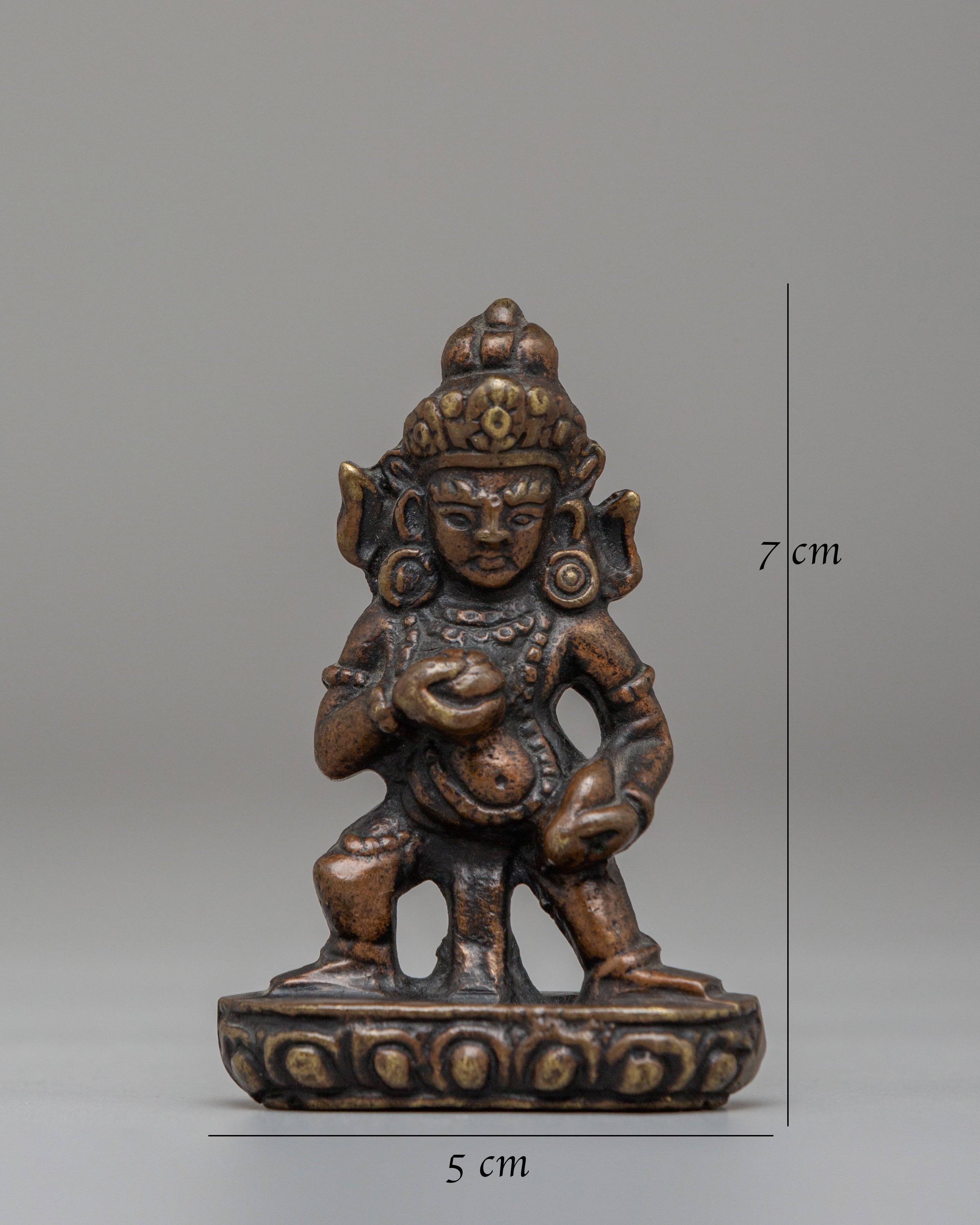 Black Dzambhala Deity Statue | The Fierce Protector of Wealth