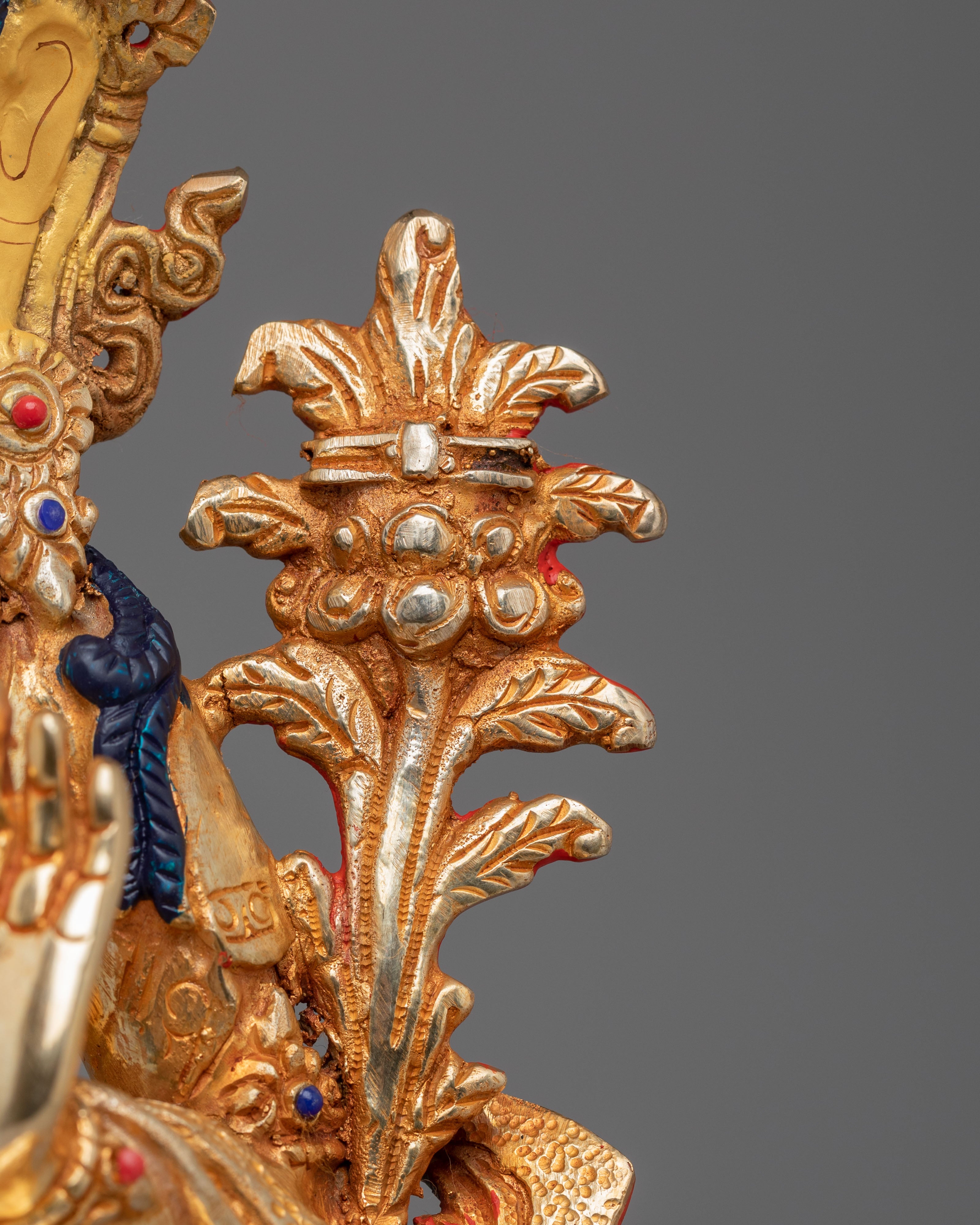 Handmade Manjushri Bodhisattva Sculpture | Wisdom Deity Statue