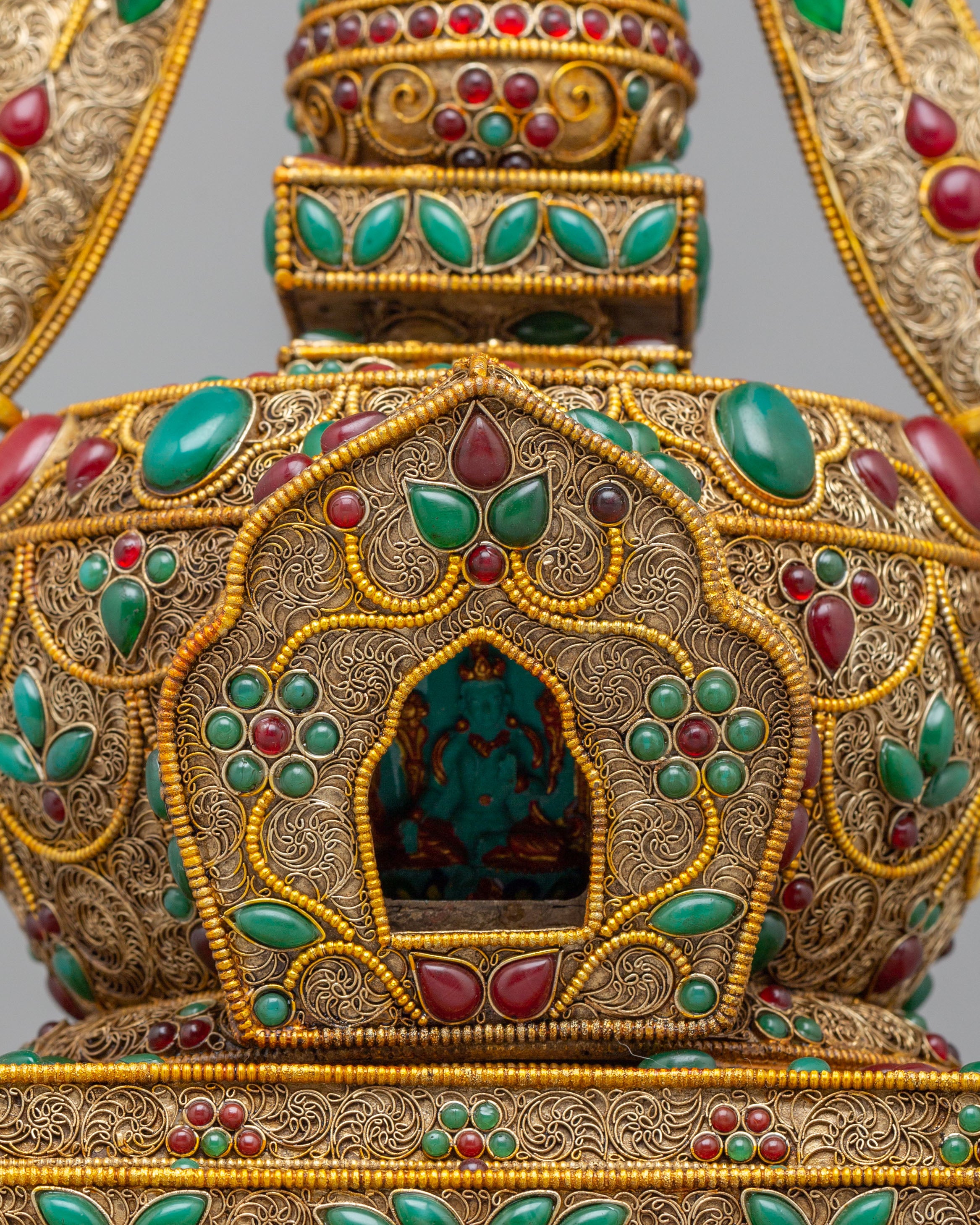Buddhist Ritual Enlightenment Stupa | Himalayan Shrine Decor