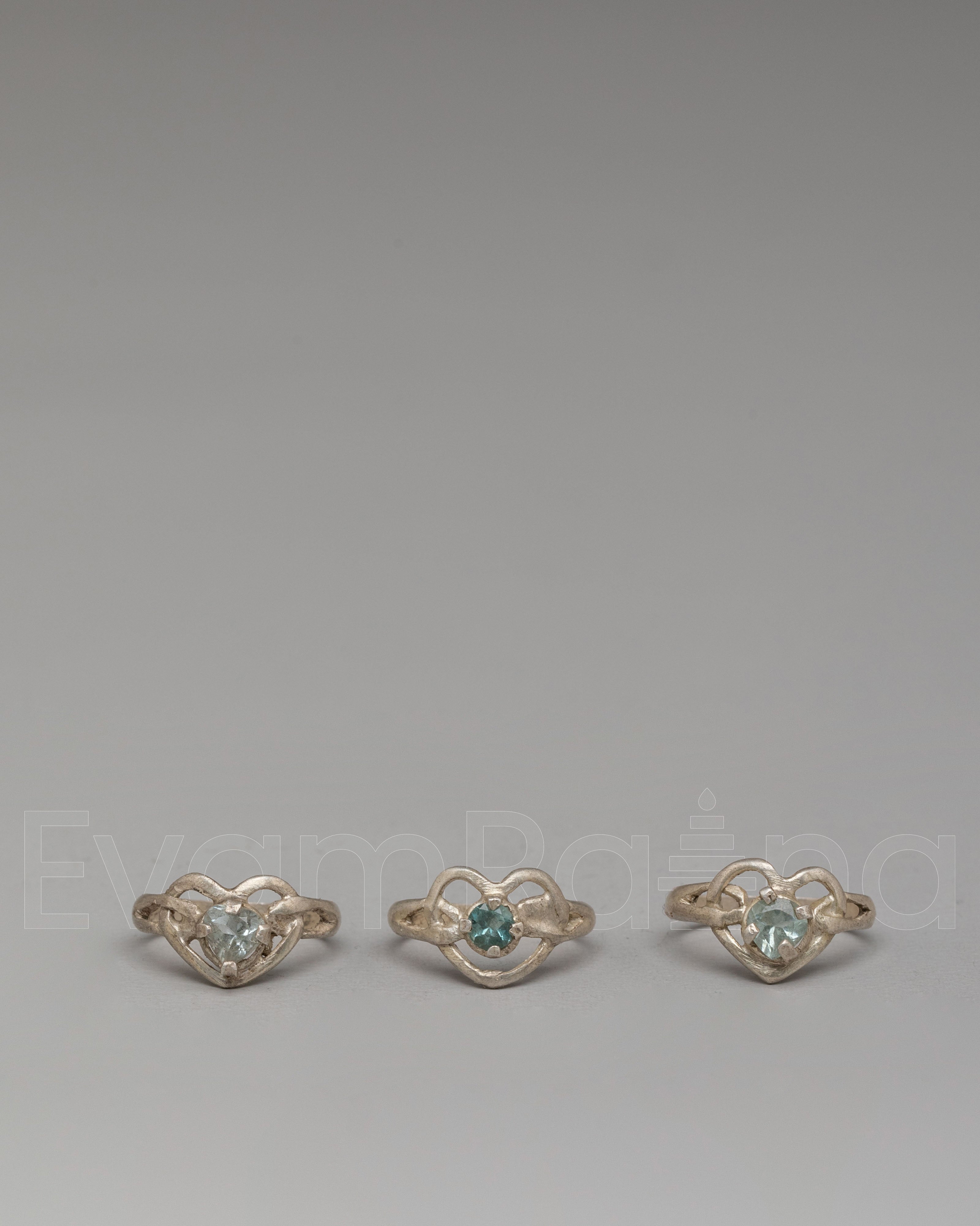 Three Piece Silver Ring Set